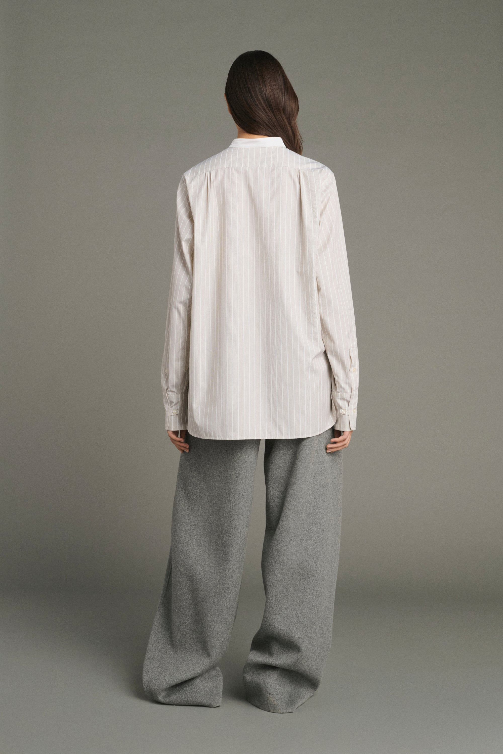 Shirt LUCILE Hazelnut/Ecru