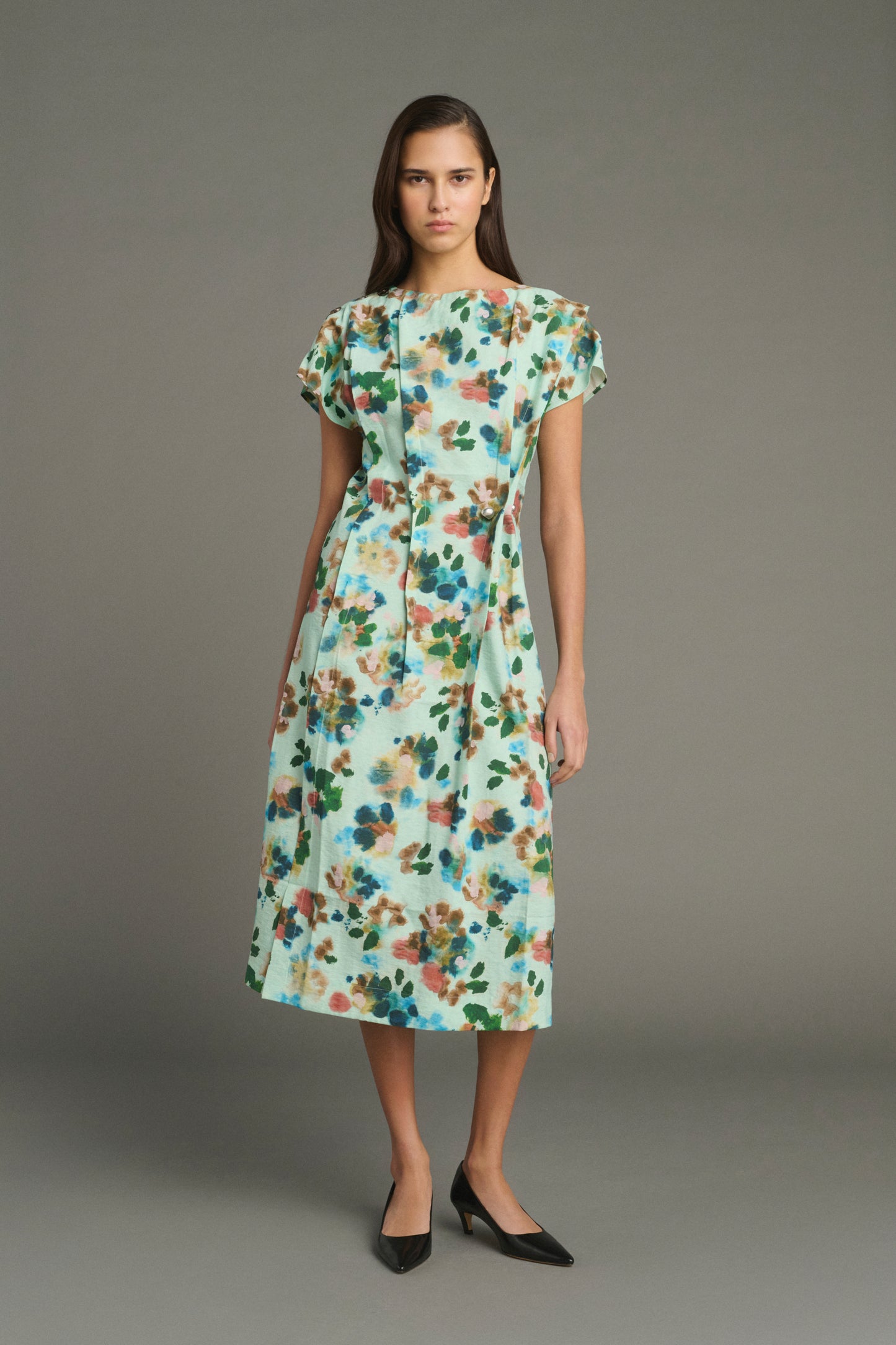 Jade Dress - Turquoise - Silk - Women