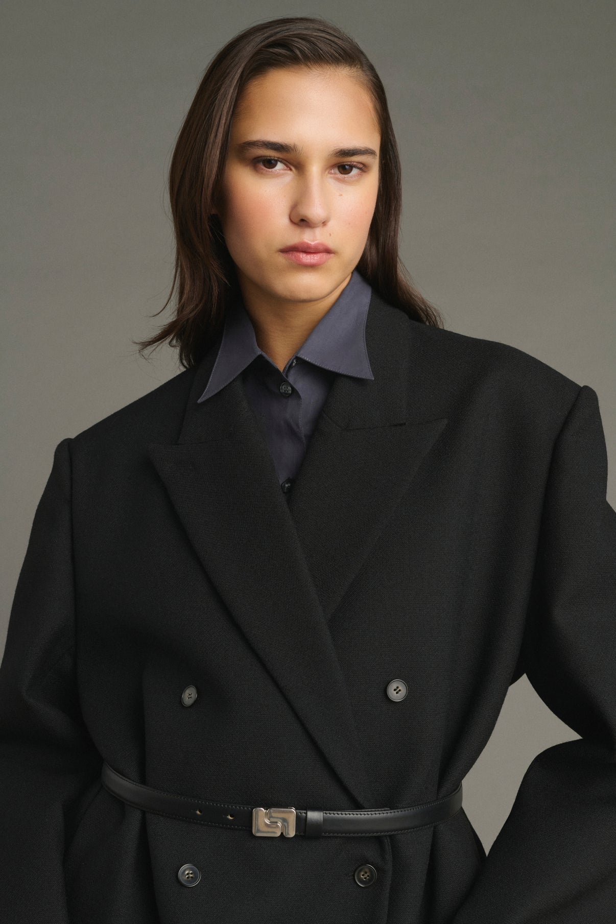 Manteau Jim - Noir - Laine - Femme vue 5