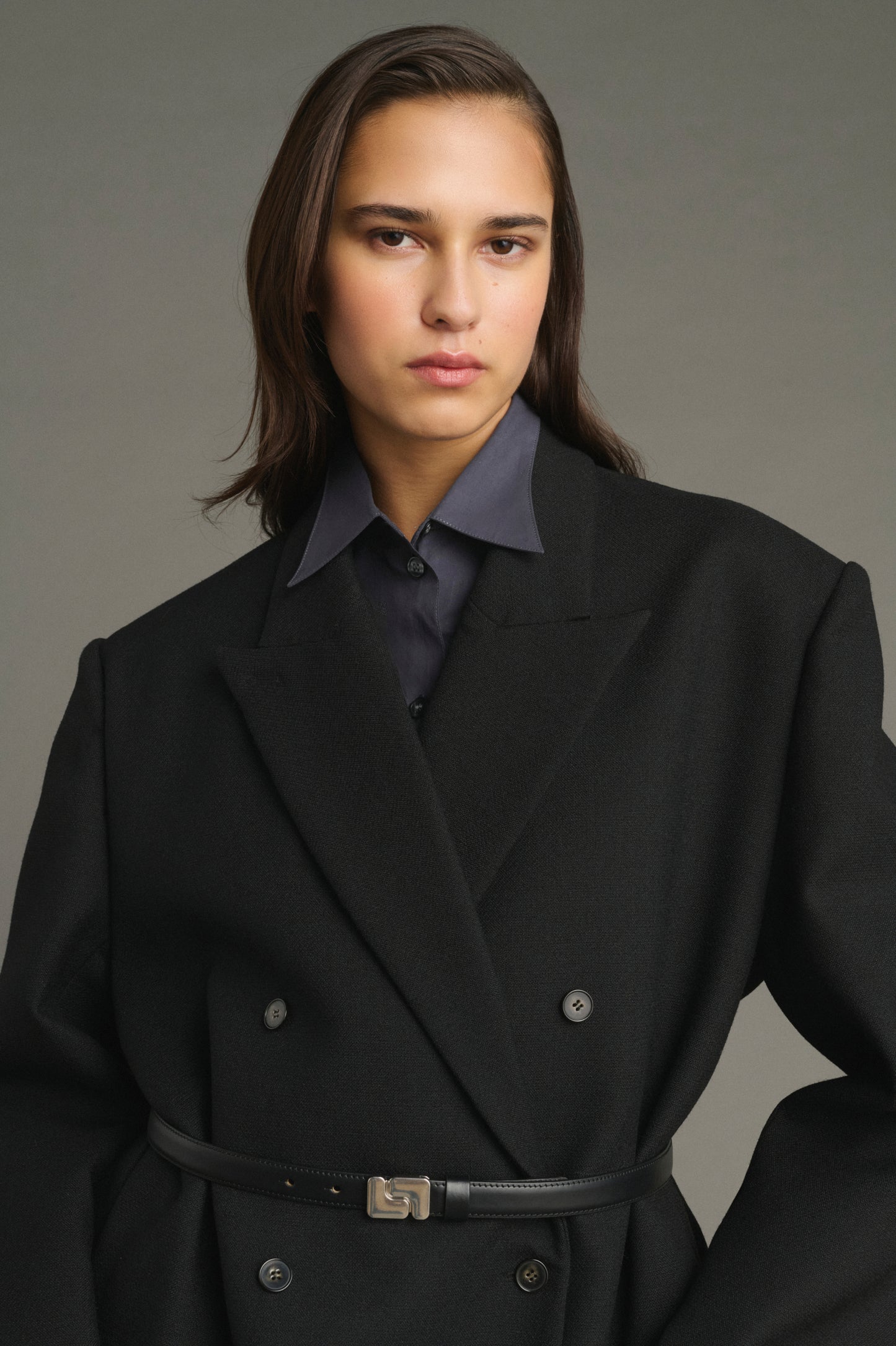Manteau Jim - Noir - Laine - Femme