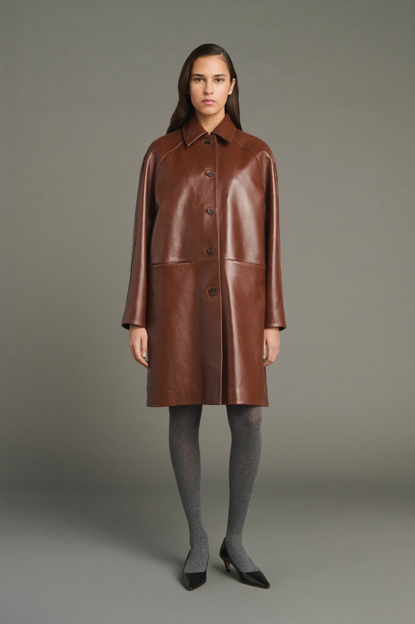 Pull Karl - Marron Chiné - Laine Mérinos - Femme