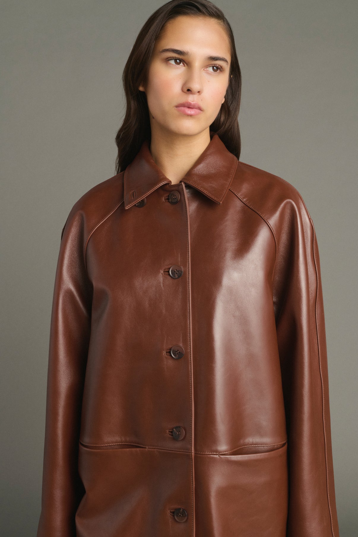 Pull Karl - Marron Chiné - Laine Mérinos - Femme vue 5