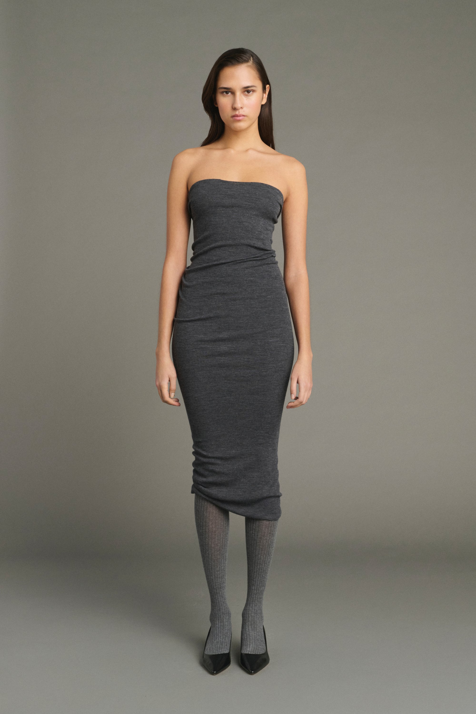 Dress LILIA Charcoal Gray