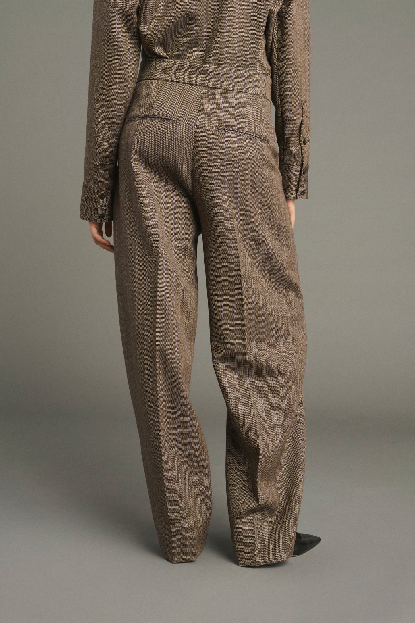 Jocelyn trousers - Brown/Parma - Wool - Women