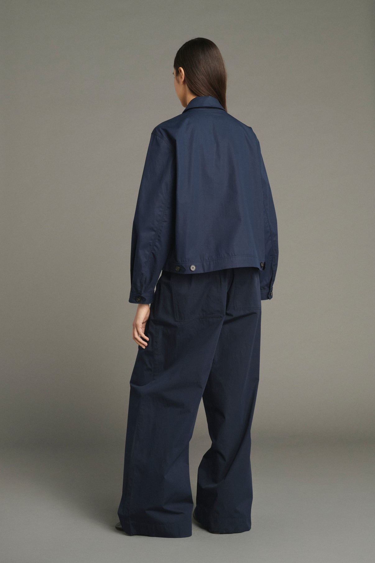 Pantalon Hugues - Navy - Coton - Femme vue 2