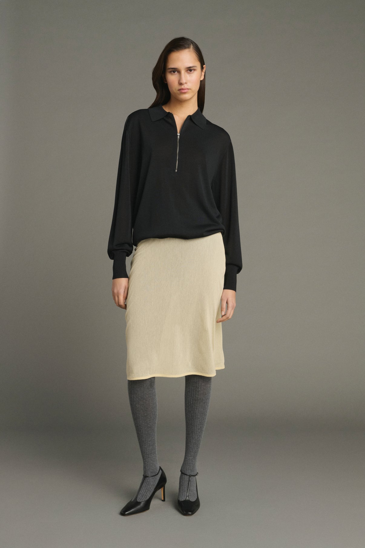 Janett Skirt - Butter - Cotton - Women vue 1