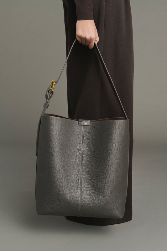 Sac Saudade - Acier Cuir Grainé Seau - Soeur