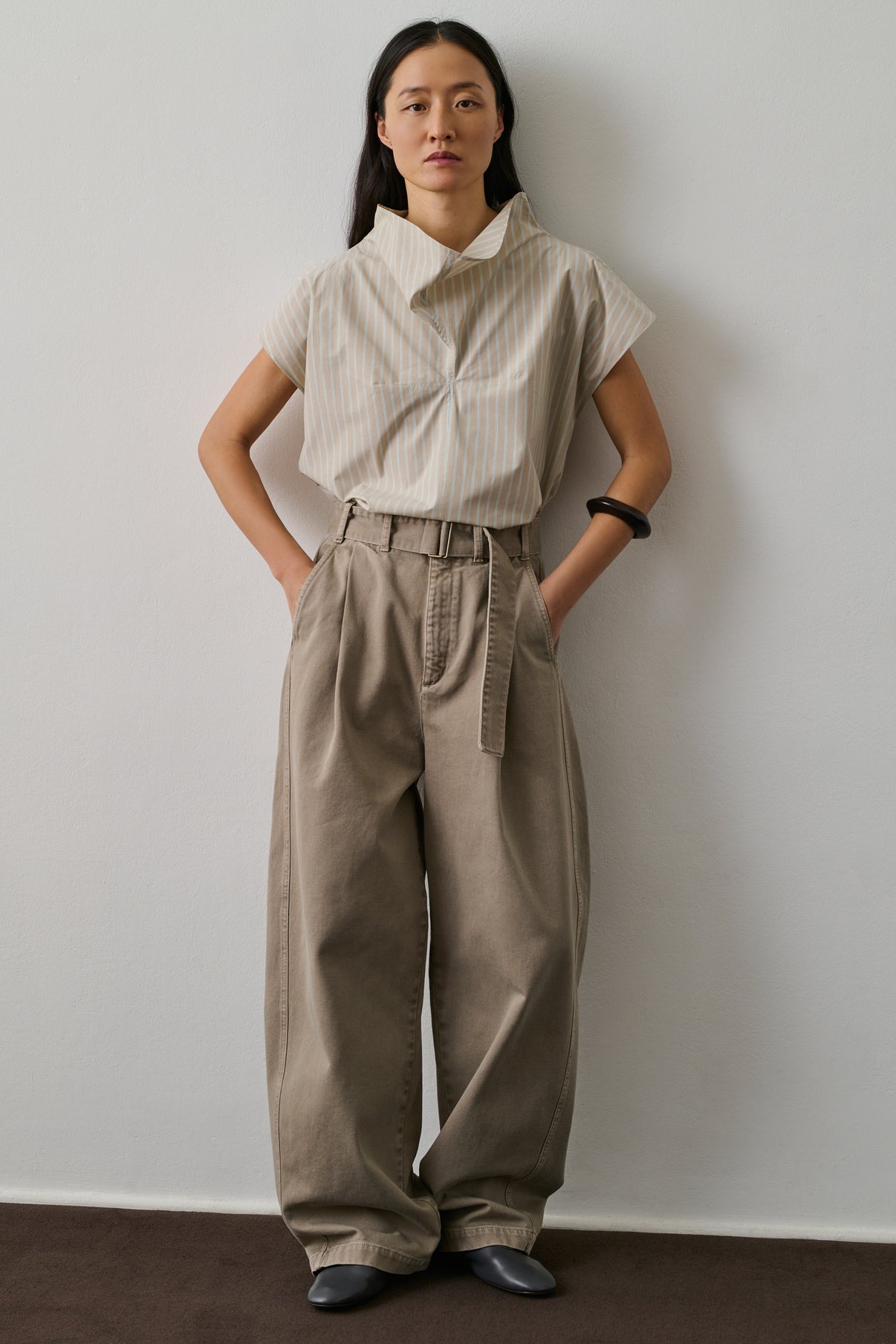 Jean Gaby - Gris/Beige - Coton - Femme vue 1