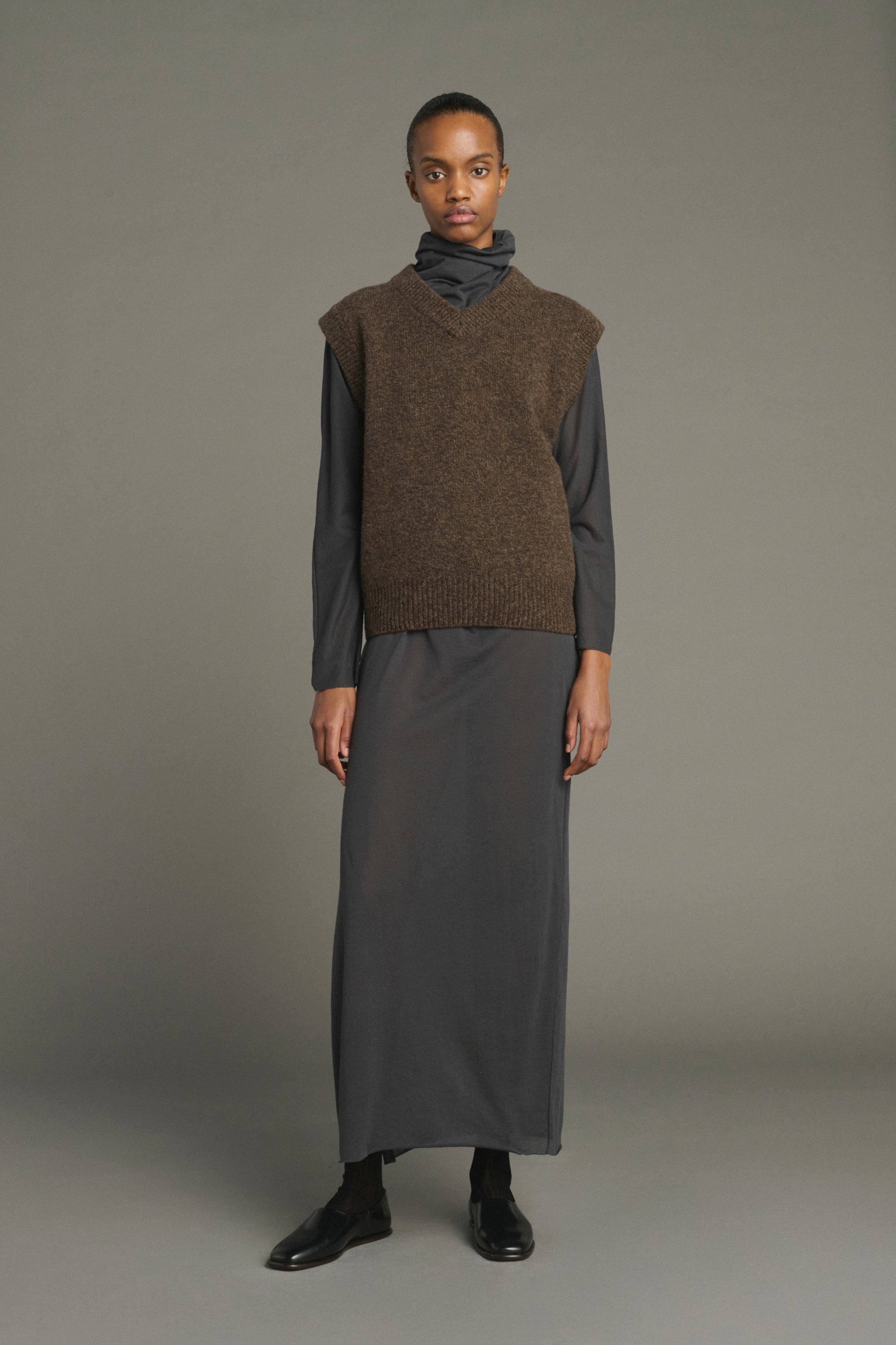Sweater KARL Brown Heathered