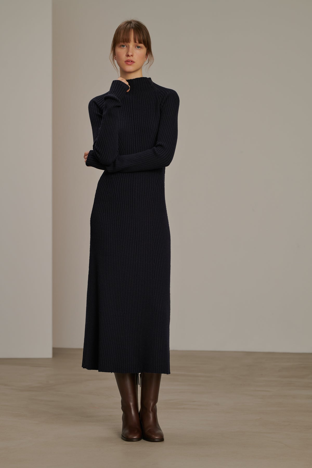 Vestido Beatrice - Marino - Lana - Mujer