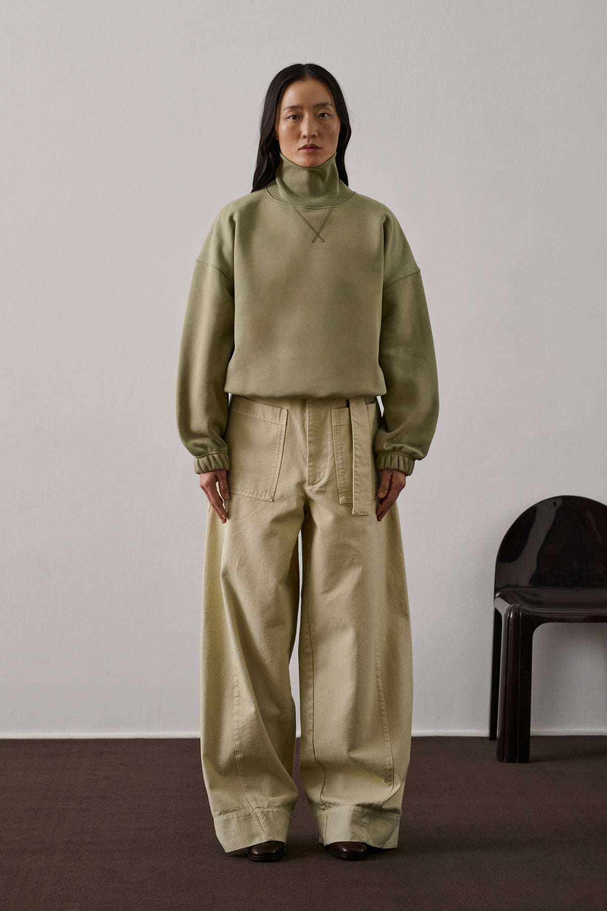 Sweatshirt Gregoire - Argile - Coton - Femme vue 2