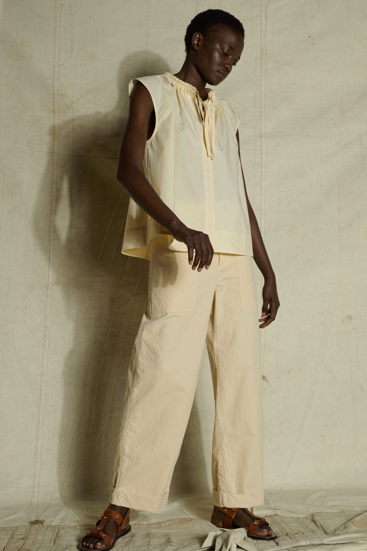 CHEMISE TANGER ECRUE vue 3