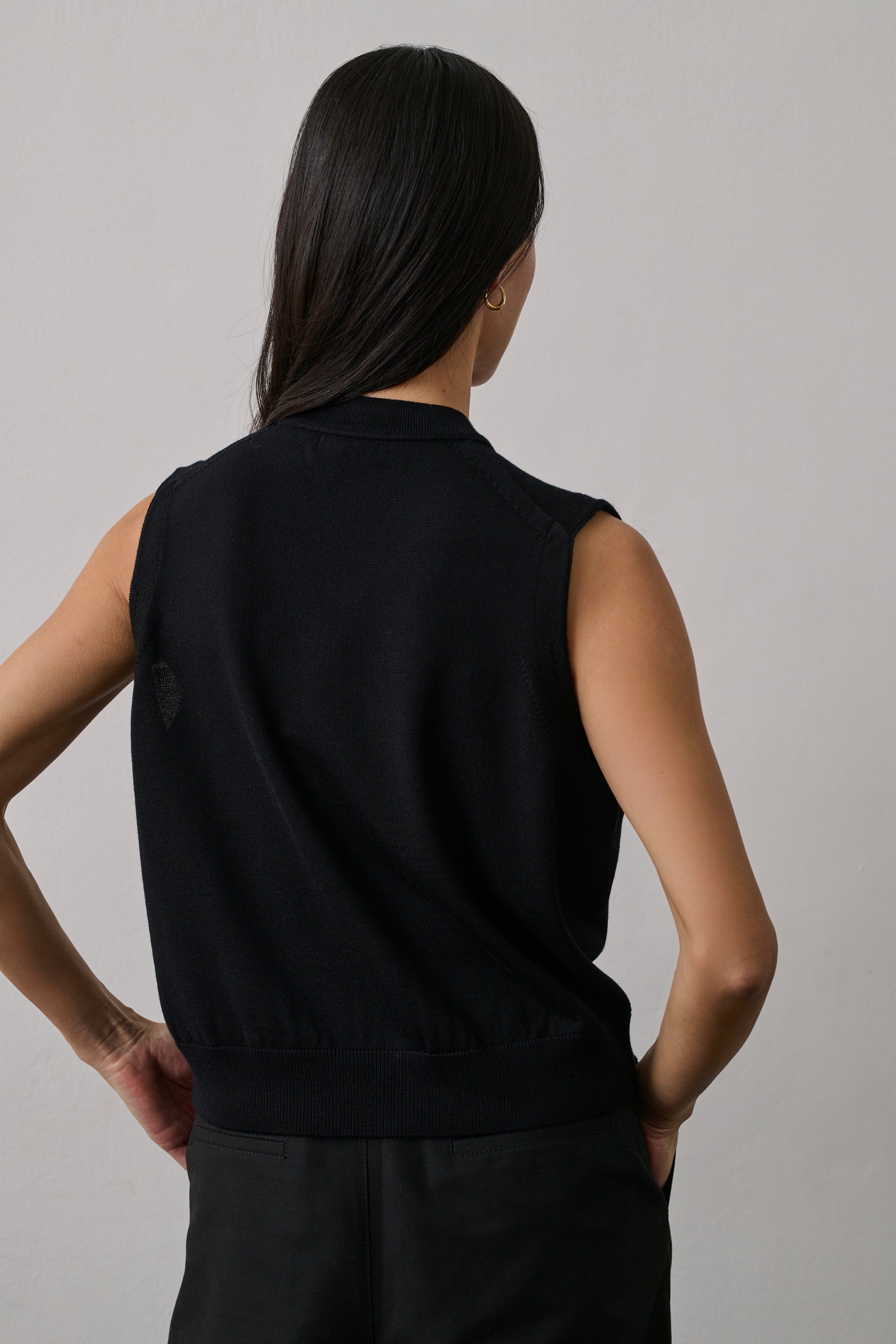 Chiara Cardigan - Black - Wool - Woman