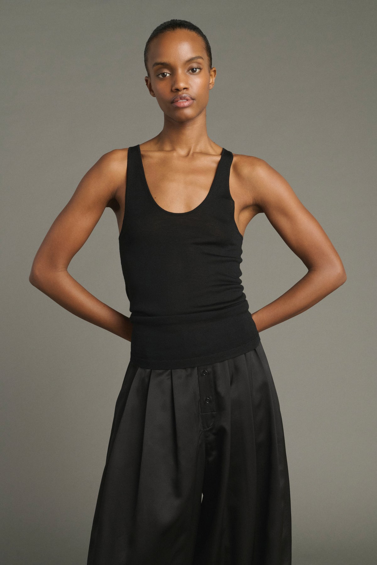 Jersey Juliana - Negro - Lana Merino - Mujer