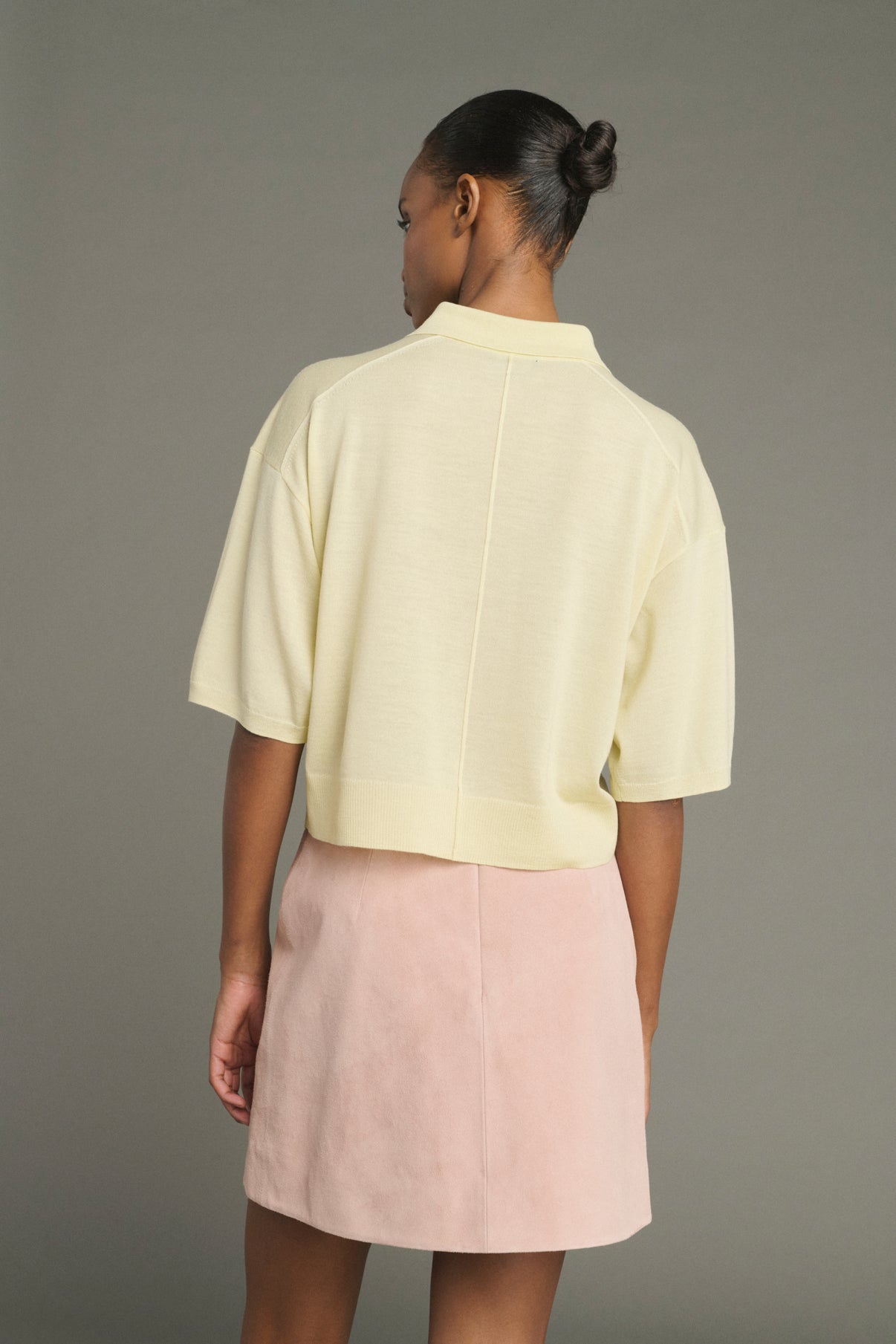 Falda Inno - Rosa Viejo - Cuero - Mujer vue 3