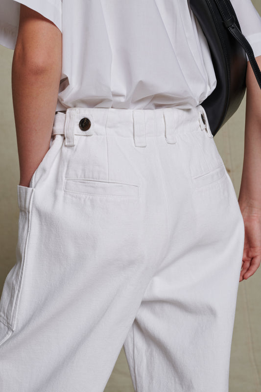 Jean Andorre - Blanc - Coton - Femme