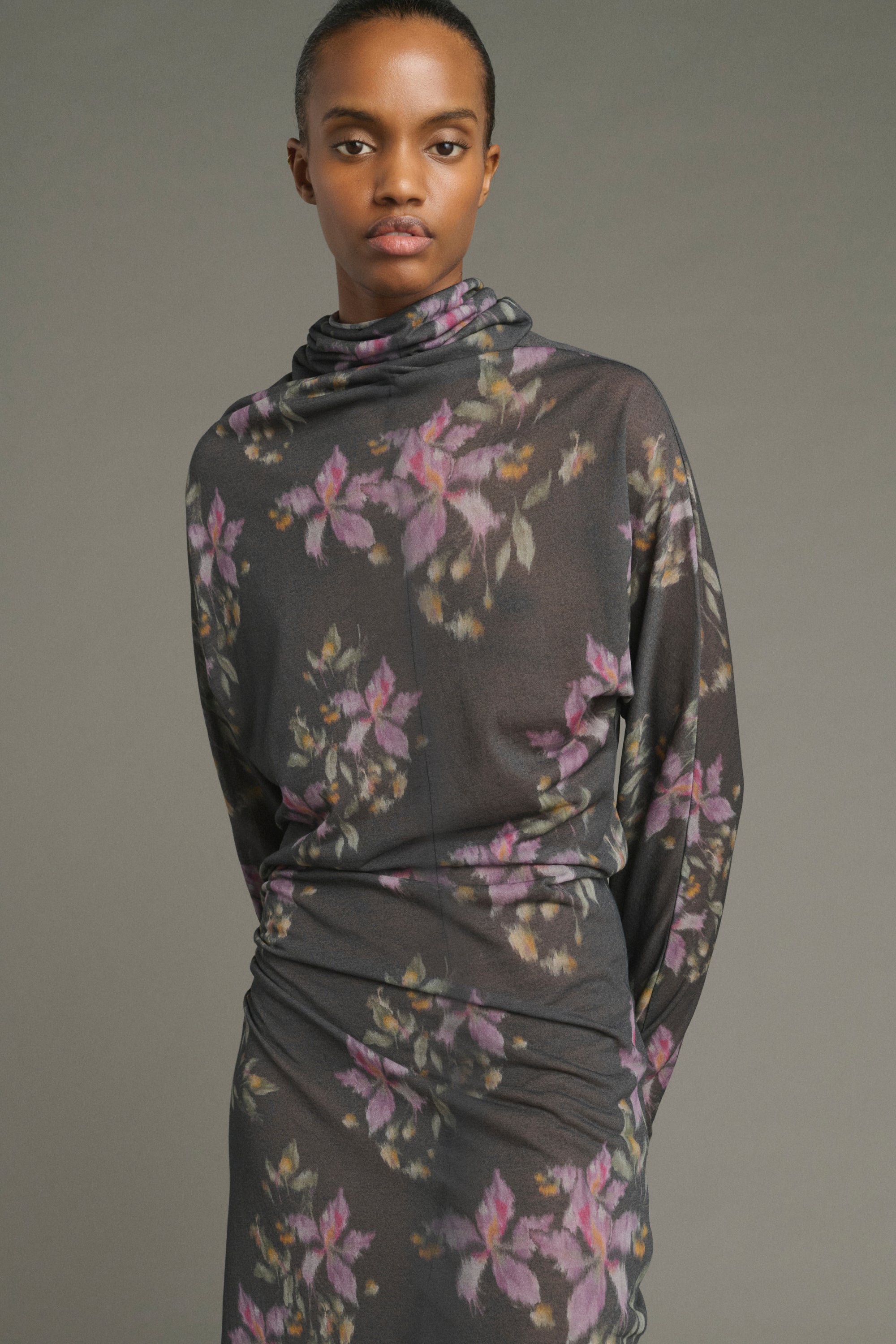 Dress LOLA Charcoal/Purple