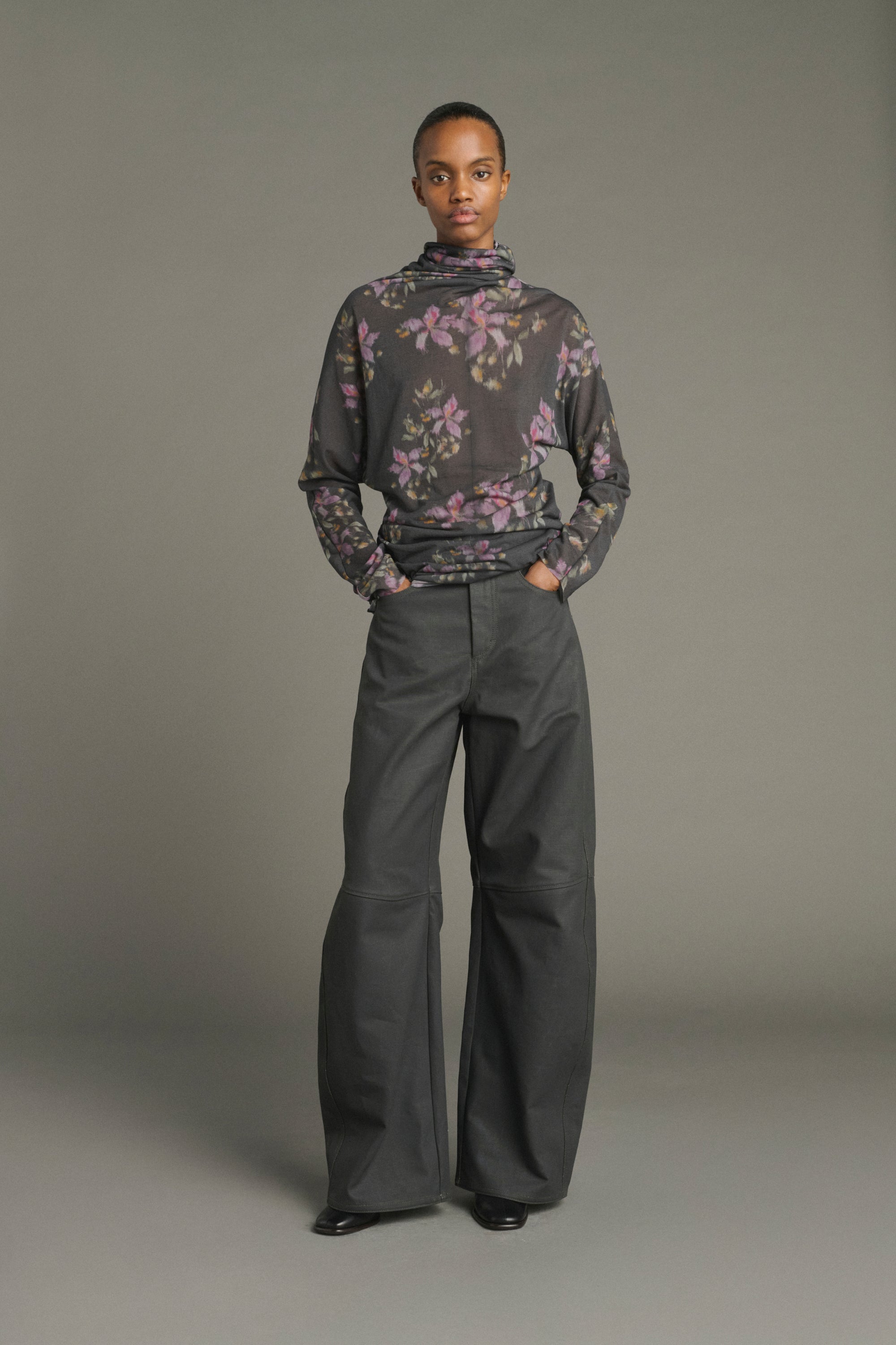 T-shirt LISIA Charcoal/Purple