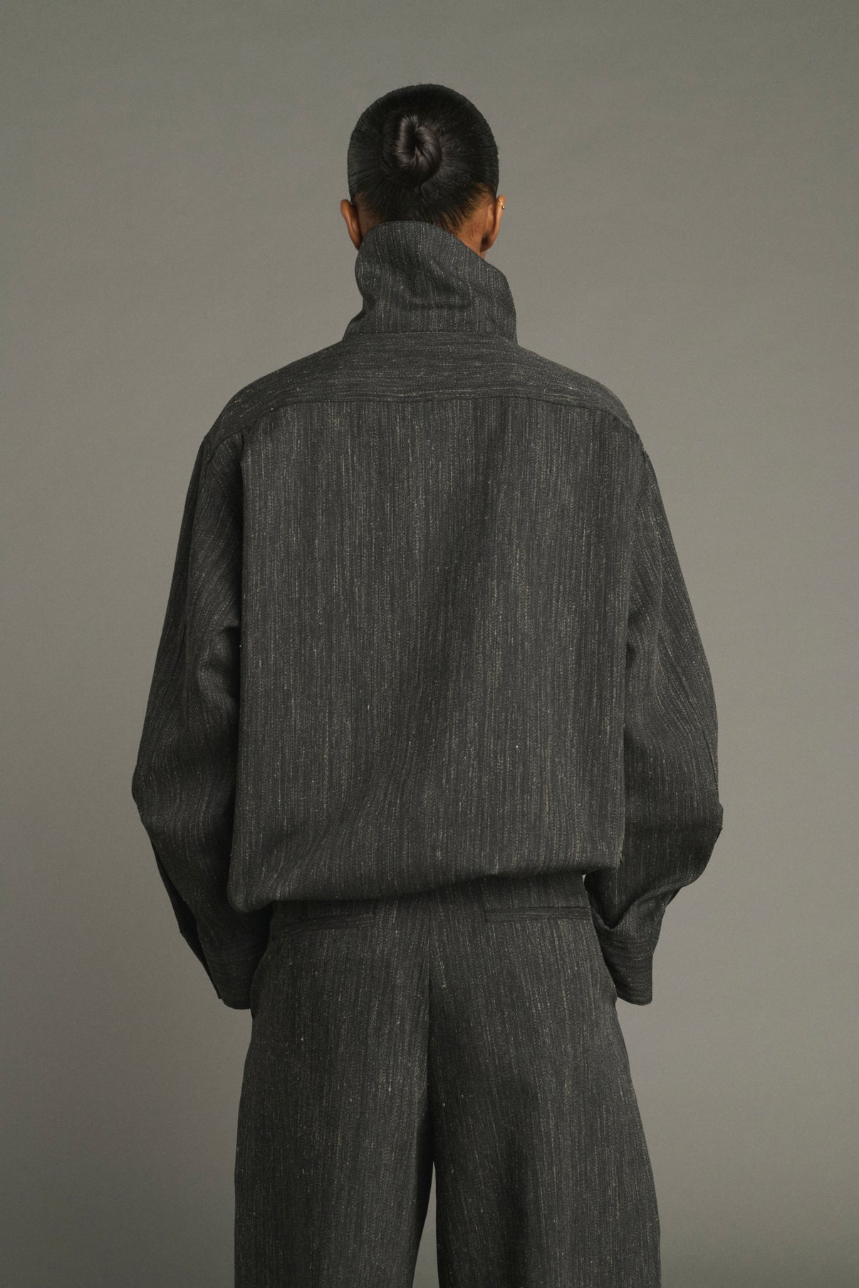 Camisa Lutece - Gris Antracita - Lana - Mujer vue 2