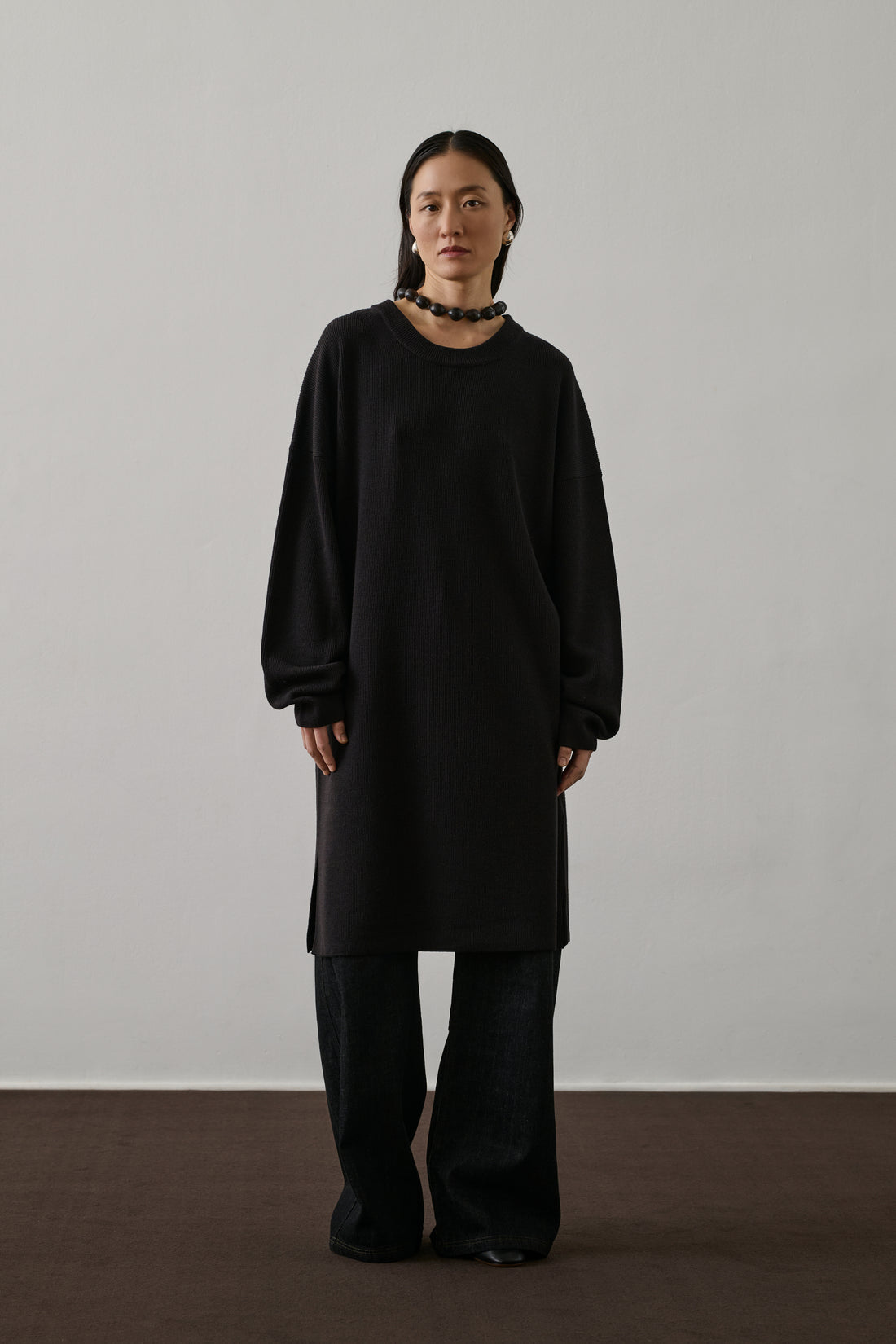 Robe Falaise - Chocolat - Laine - Femme