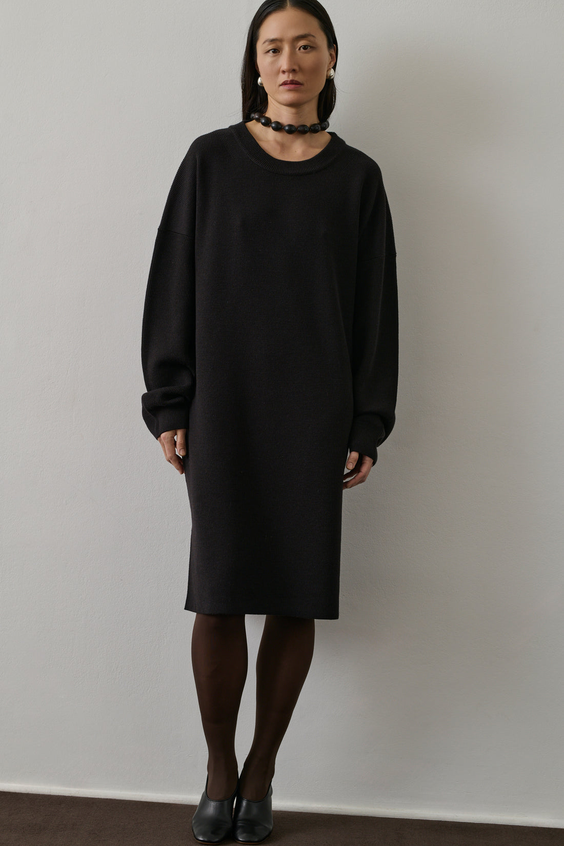 Robe Falaise - Chocolat - Laine - Femme