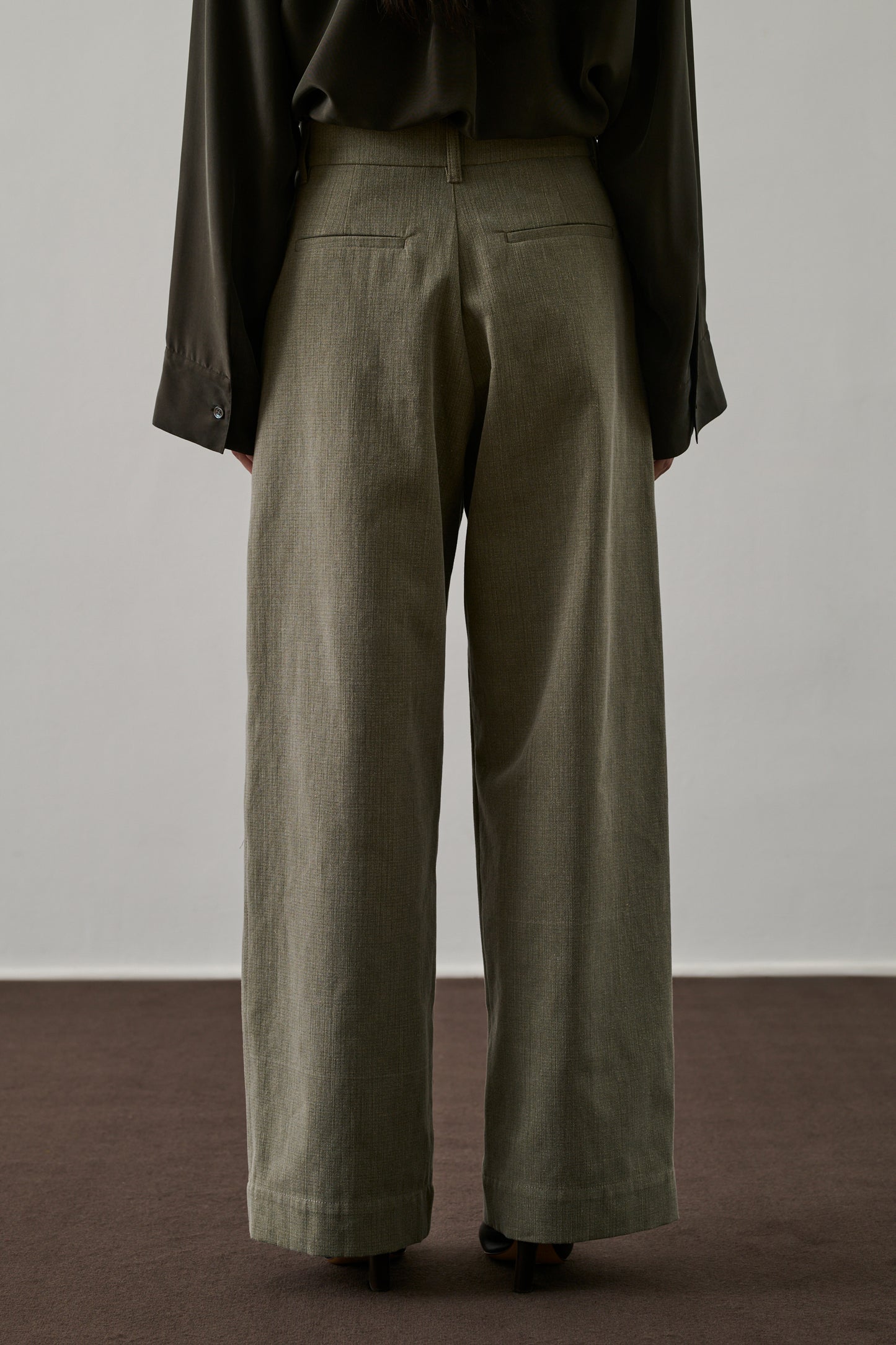 Pantalon Devy - Kaki - Coton - Femme