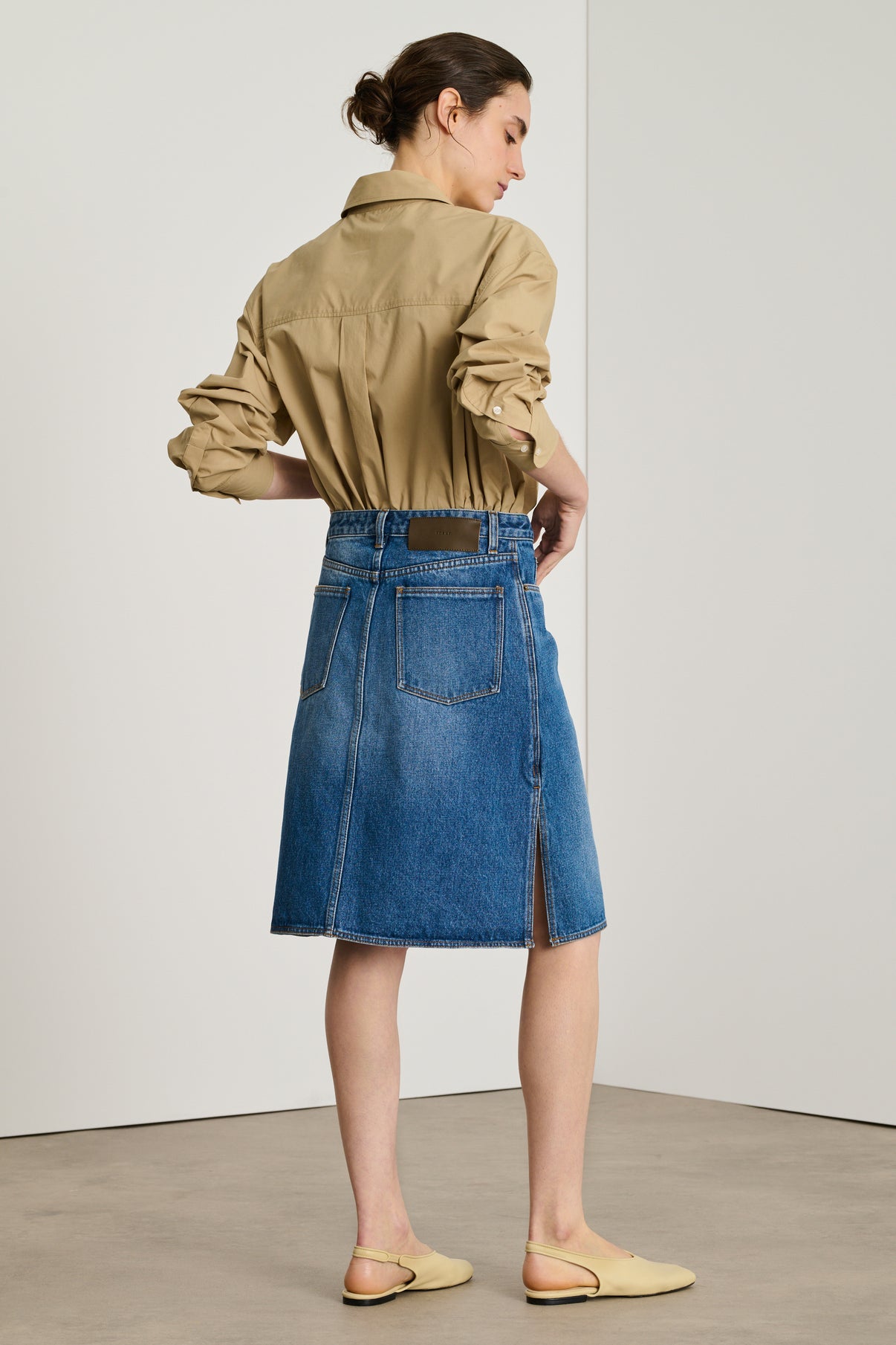 Denim Skirt Fall Skirts 007 Buy Warehouse Denim Zip Front Utility