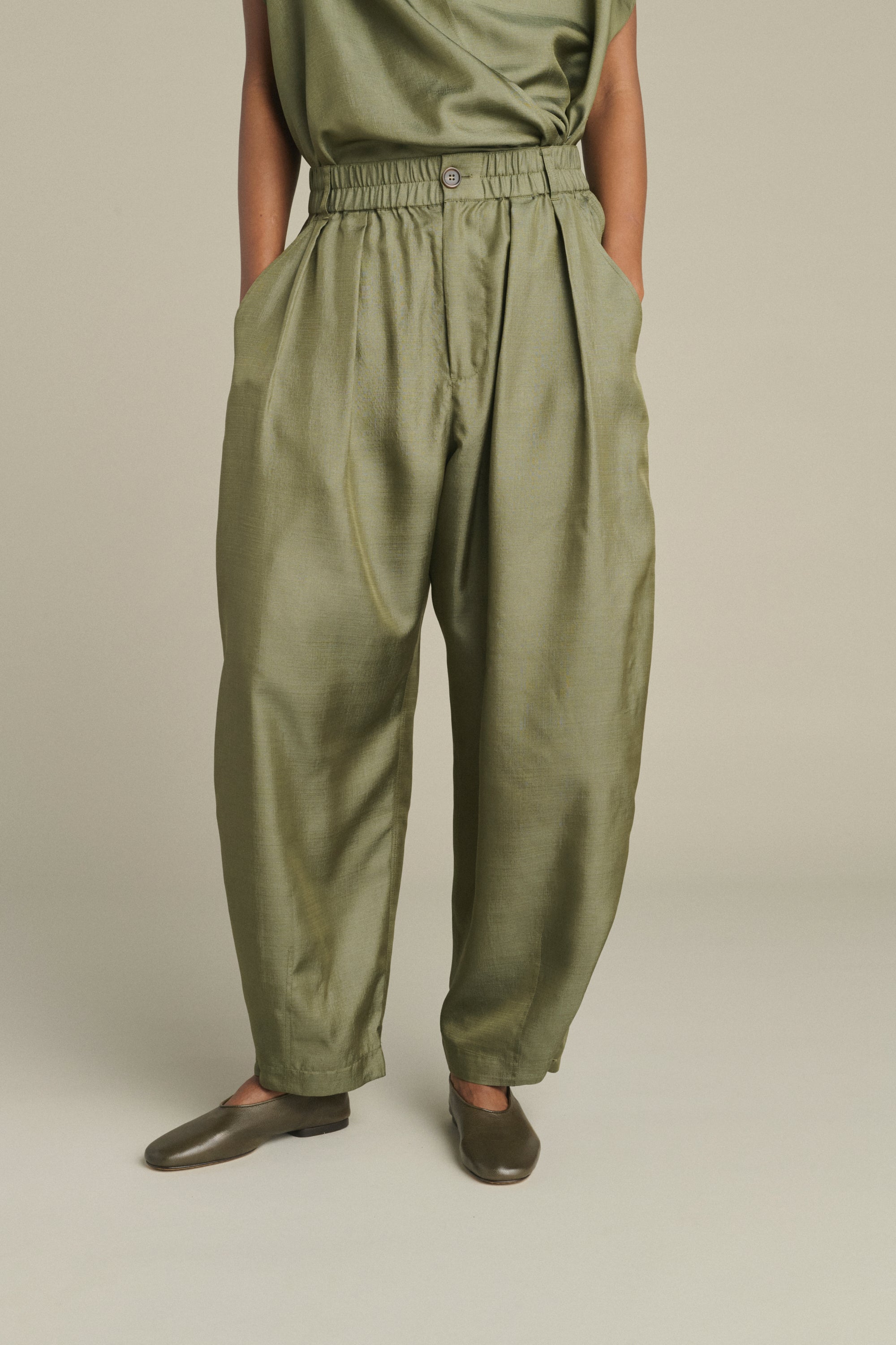 Ballet Flats BALA Khaki Dark