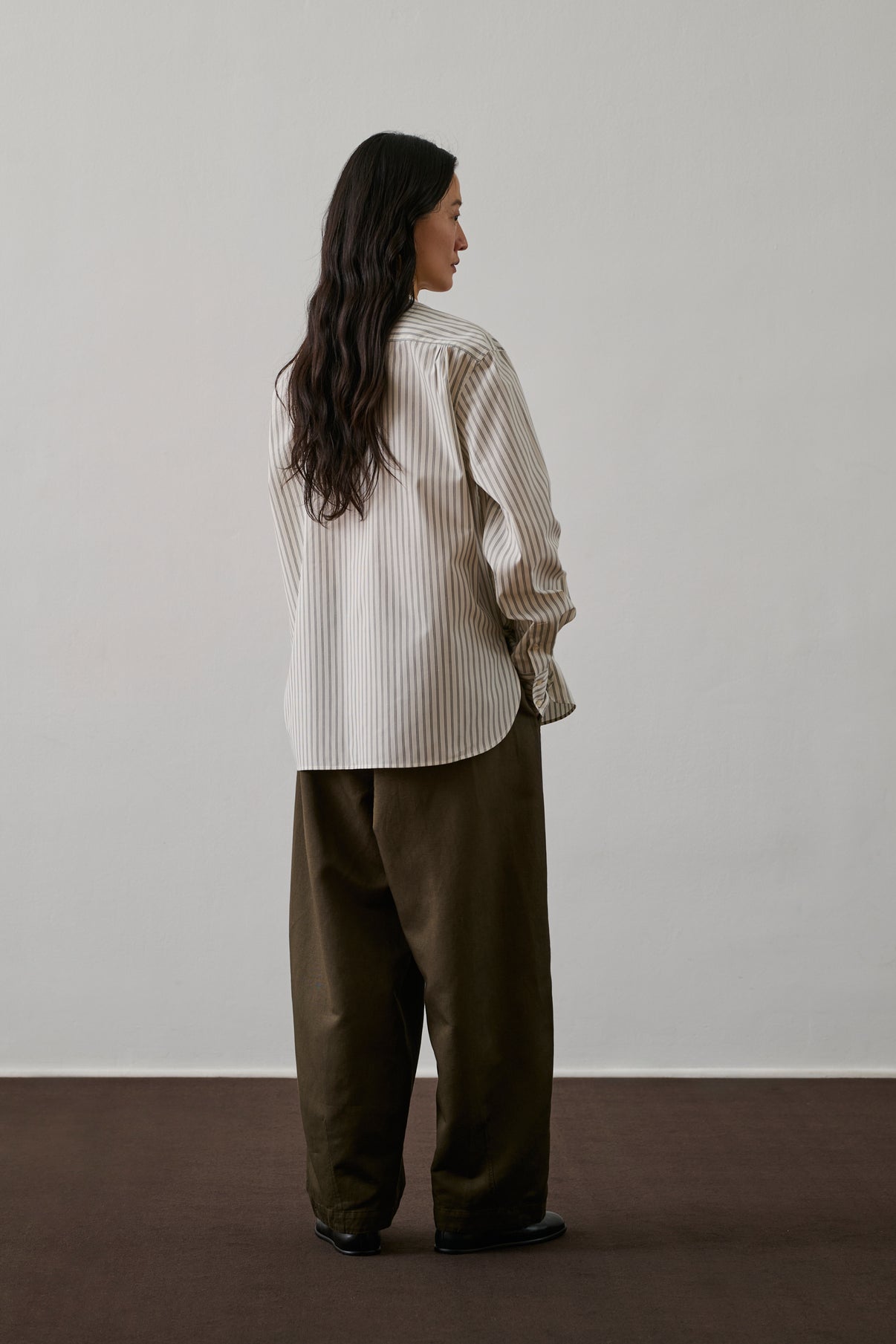 Chemise Bermudes - Blanc Cassé/Noir - Coton - Femme vue 2