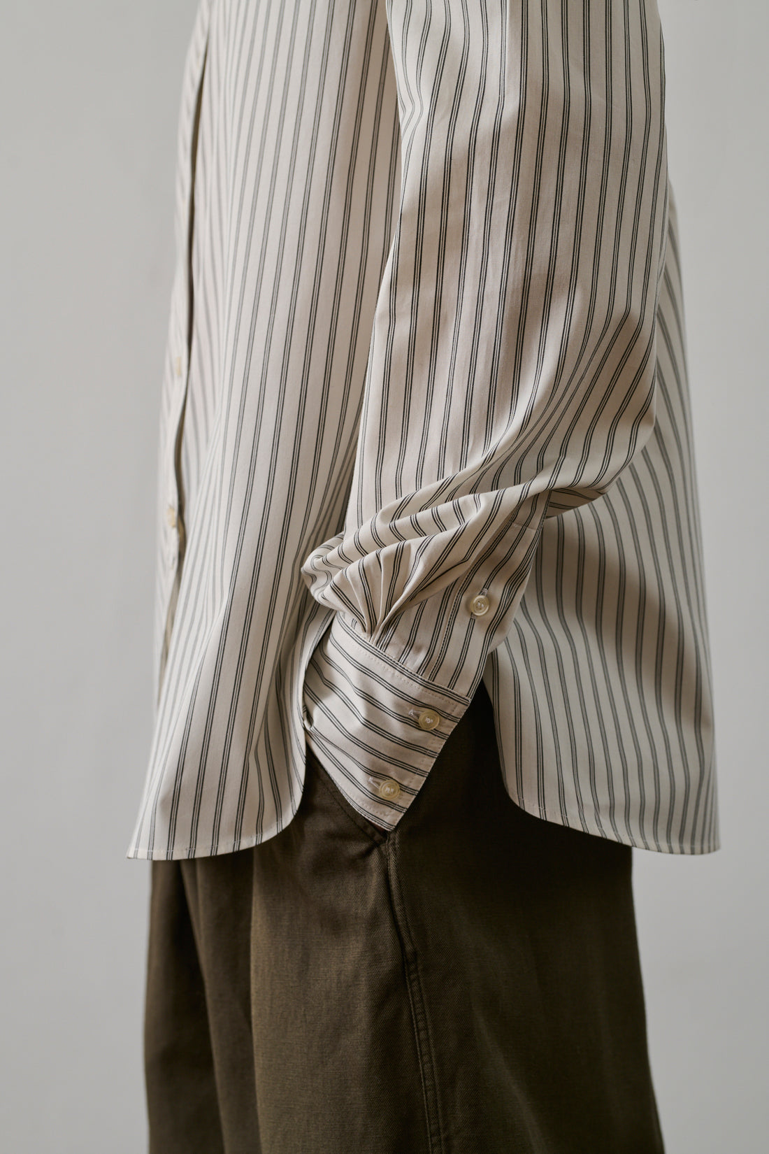 Chemise Bermudes - Blanc Cassé/Noir - Coton - Femme