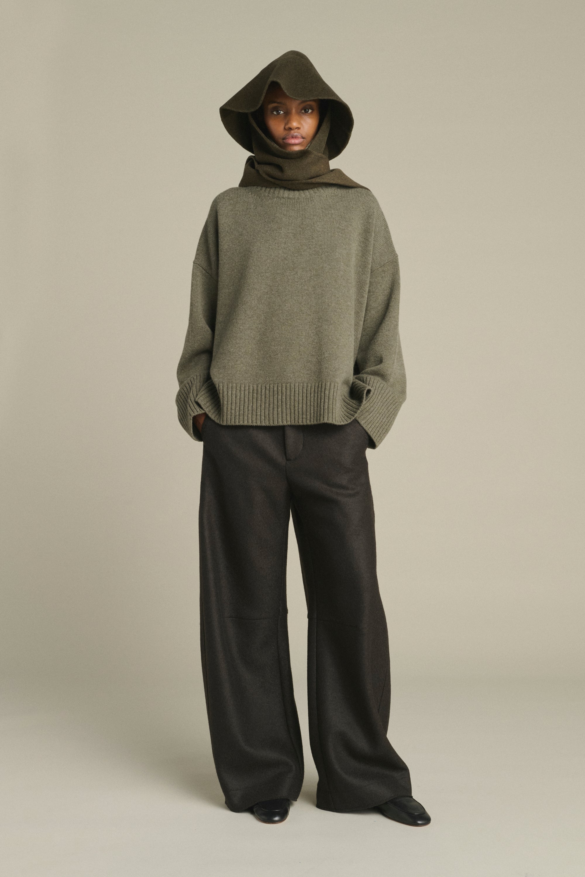 Hat FARON Khaki Heathered