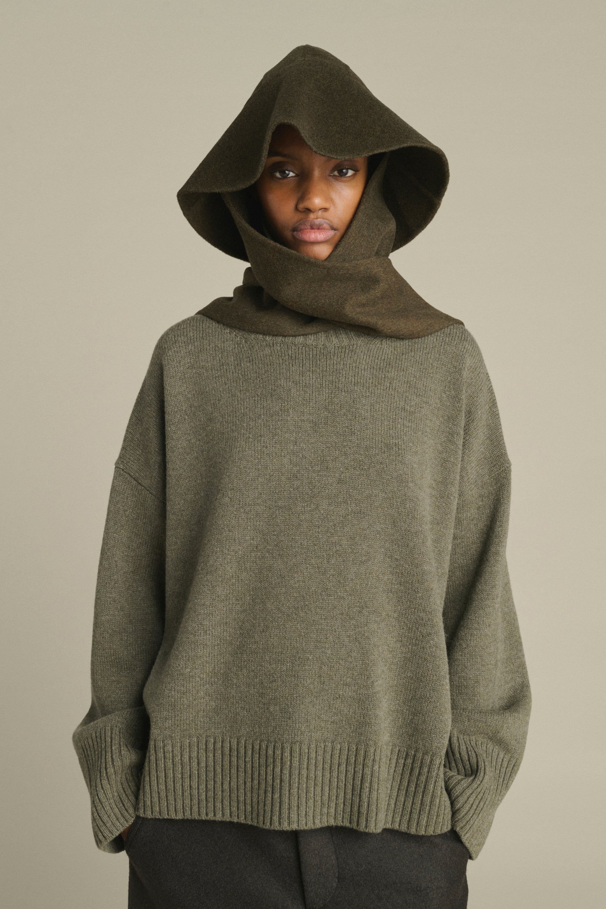 Hat FARON Khaki Heathered