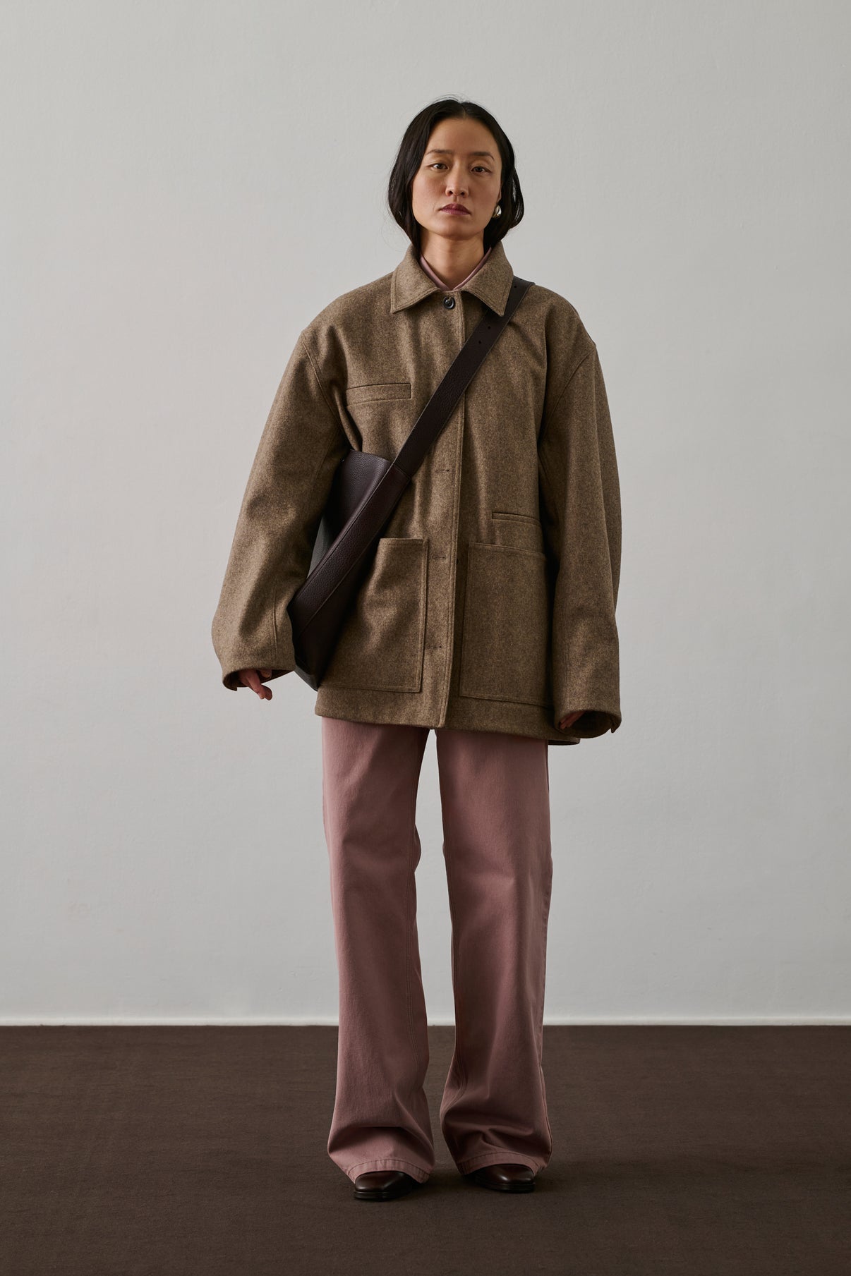 Veste Domingo - Chataîgne - Laine - Femme vue 2