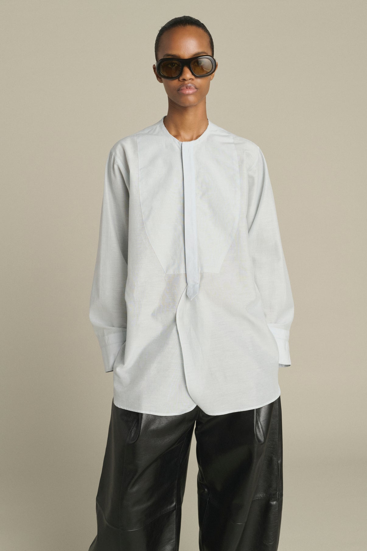 Chemise Anora - Bleu Pâle - Coton - Femme vue 2