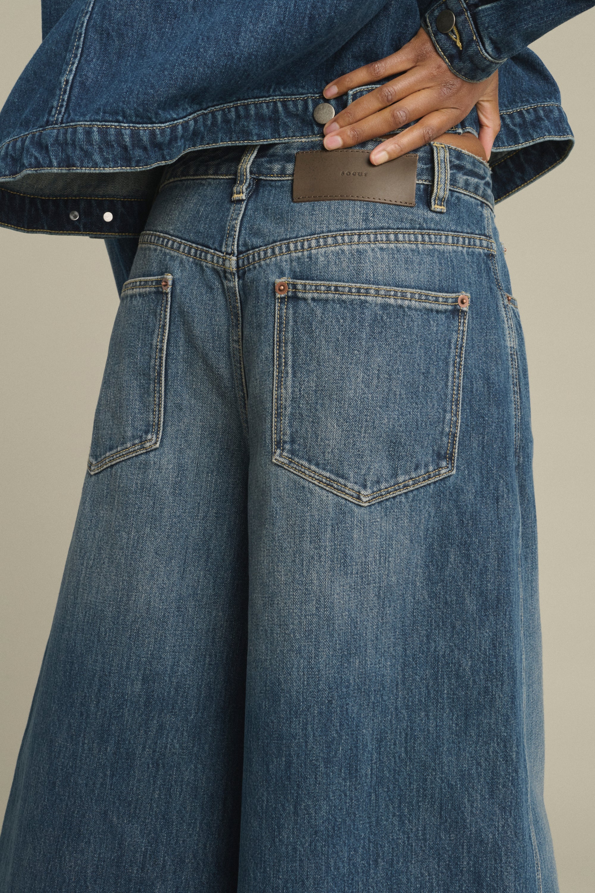 Bermuda Shorts JOYCE Denim Washed Blue