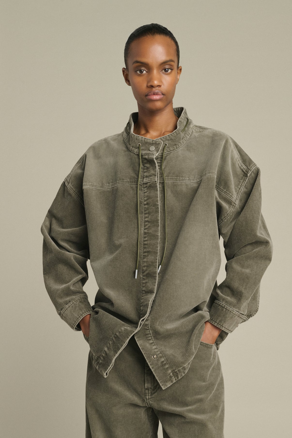 Chemise Lima - Gris - Coton - Femme vue 1