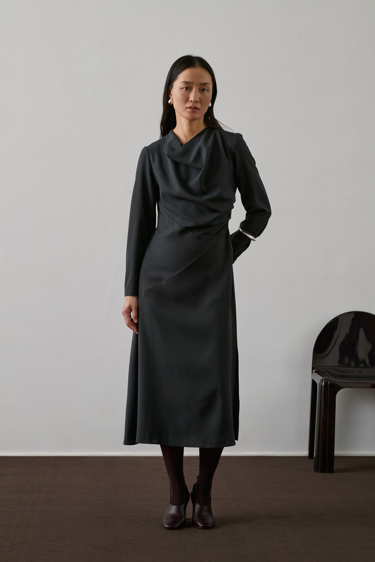 Robe Faustine - Gris Anthracite - Femme vue 1