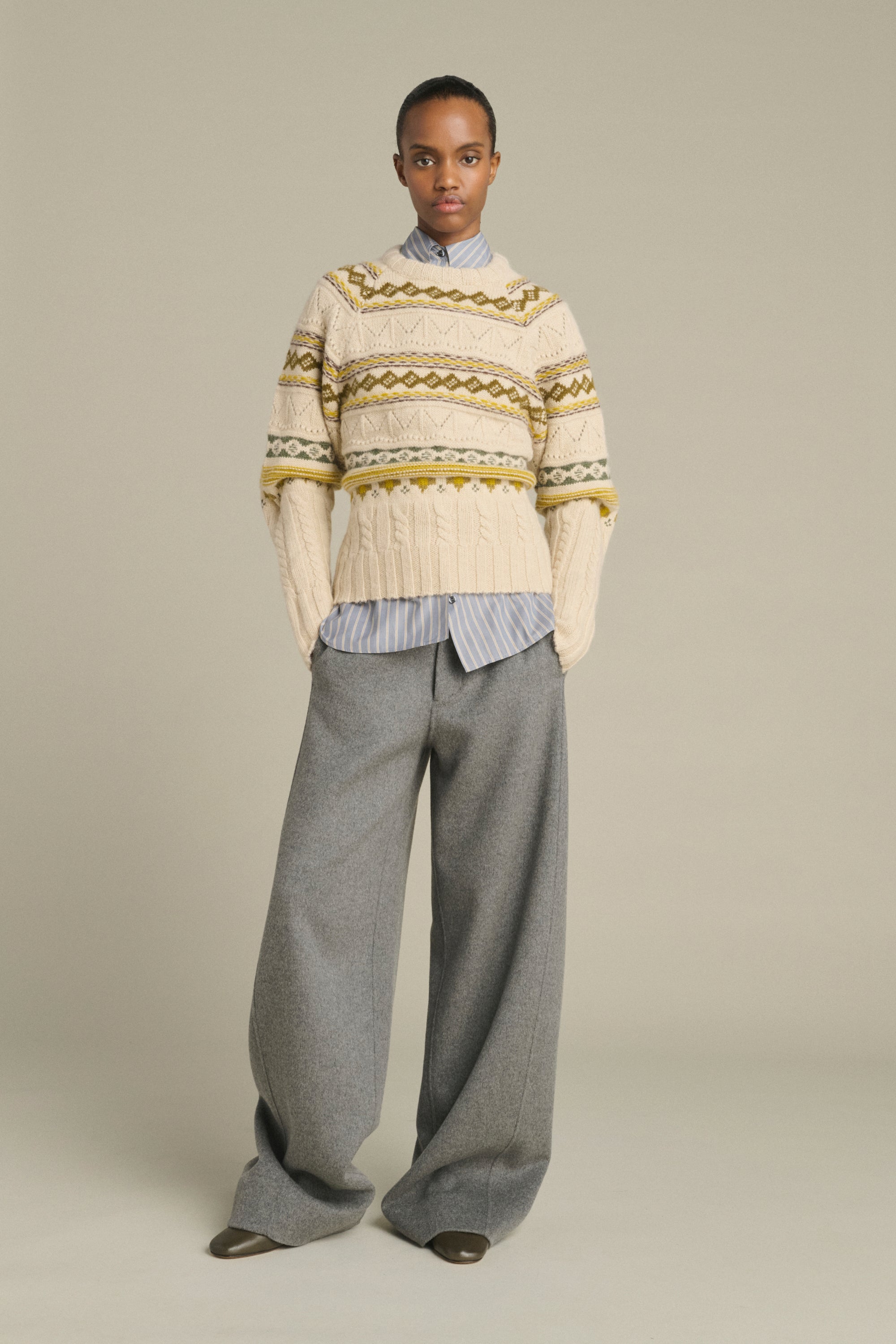 Sweater LUIS MULTICO Beige