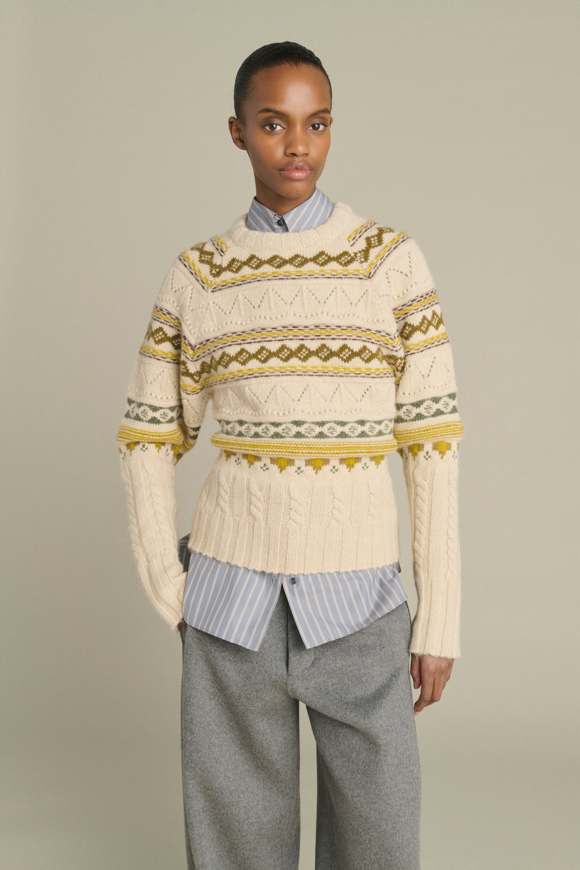 Sweater LUIS MULTICO Beige