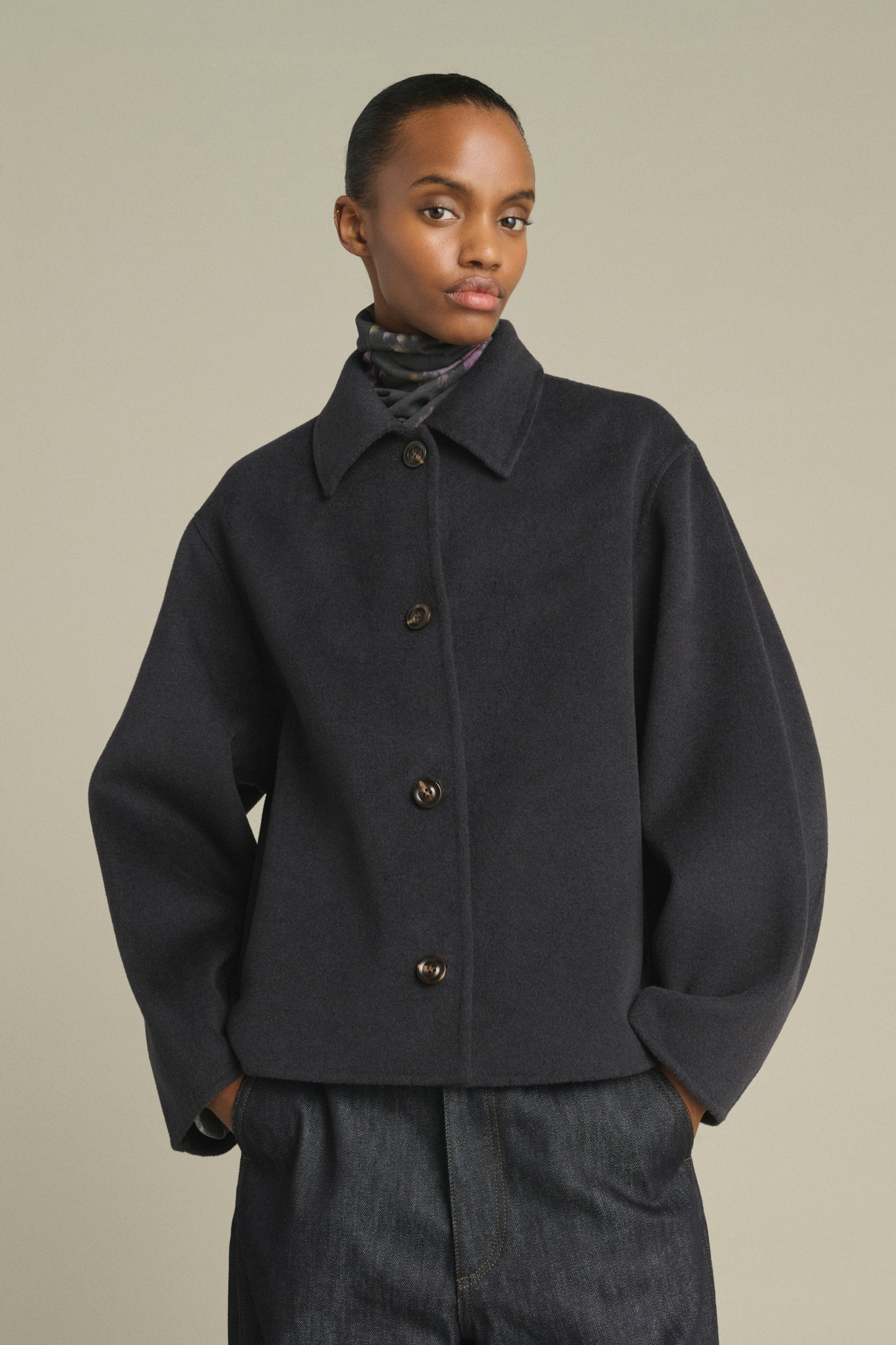 Manteau Gyoda - Charbon - Laine - Femme