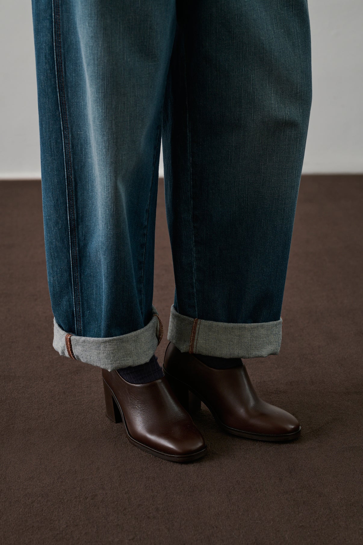 Chaussures Brahams - Ébène - Cuir - Femme vue 2