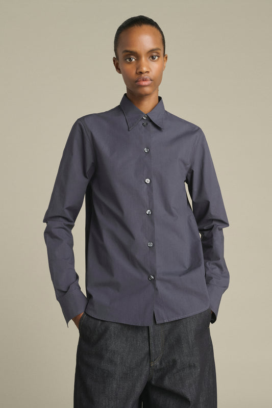 Chemise Lavinia - Bleu Nuit - Coton - Femme
