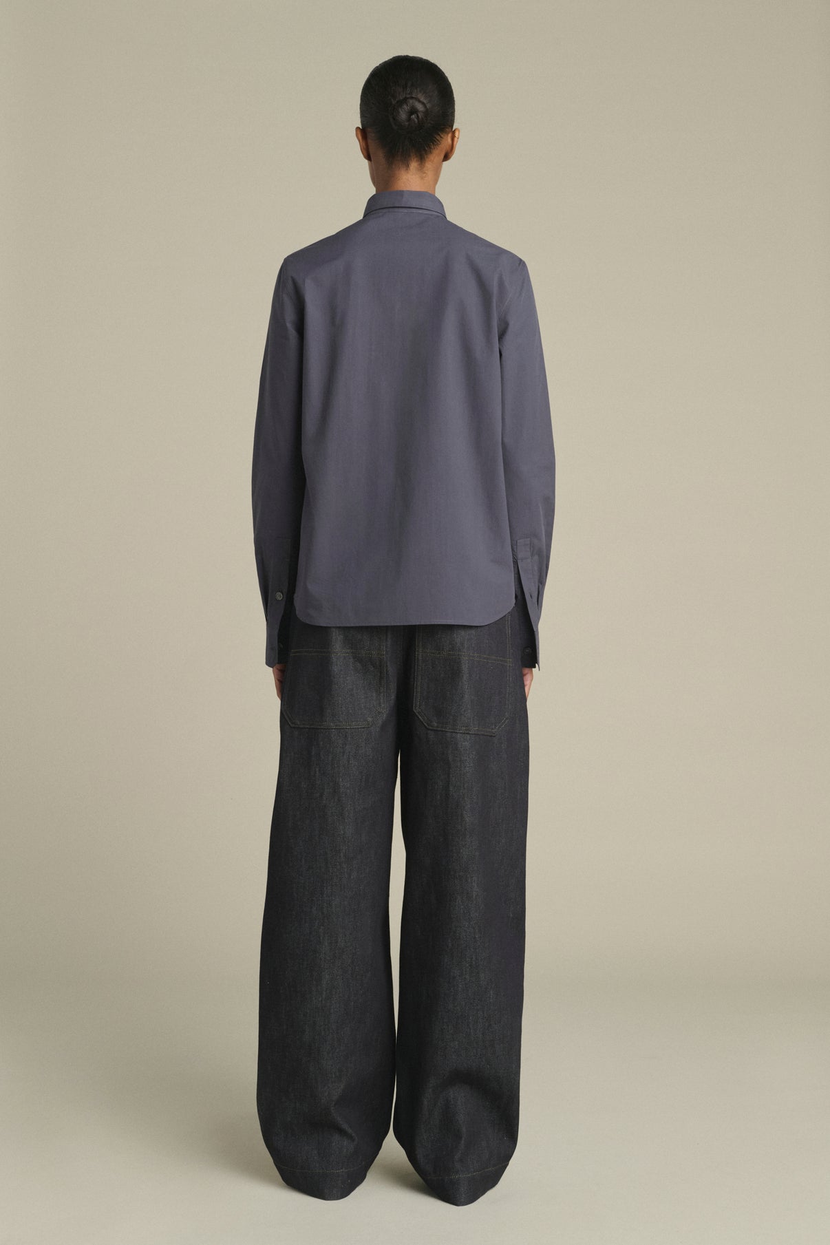 Camisa Lavinia - Azul Noche - Algodón - Mujer vue 2