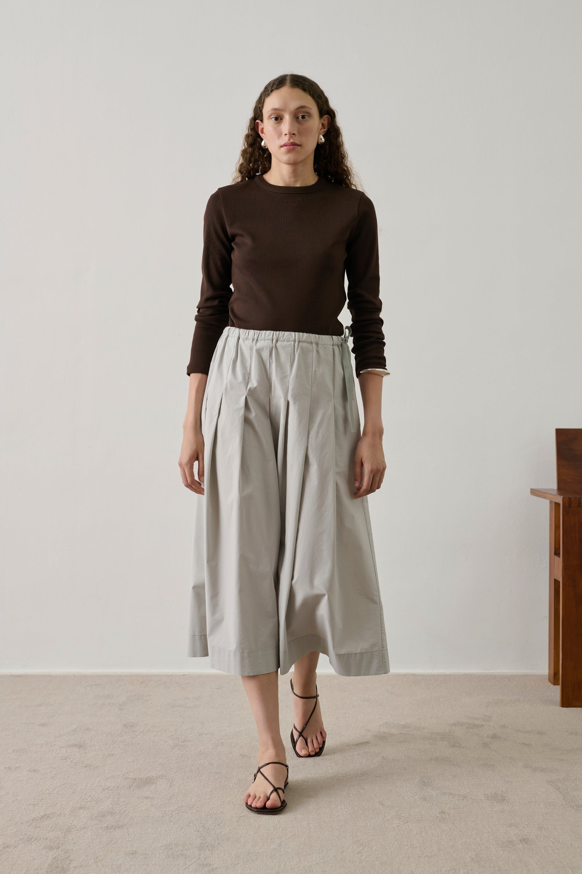 Skirt AMALIA Light Gray