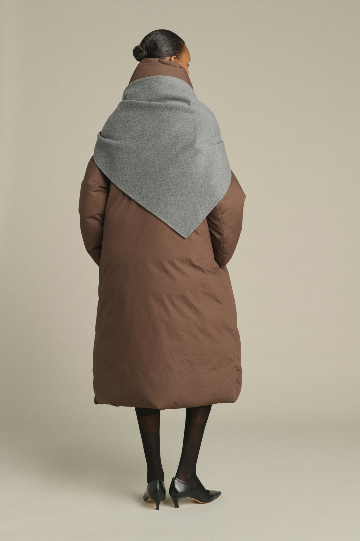 Cape Jamelia - Gris Clair - Laine - Femme vue 3