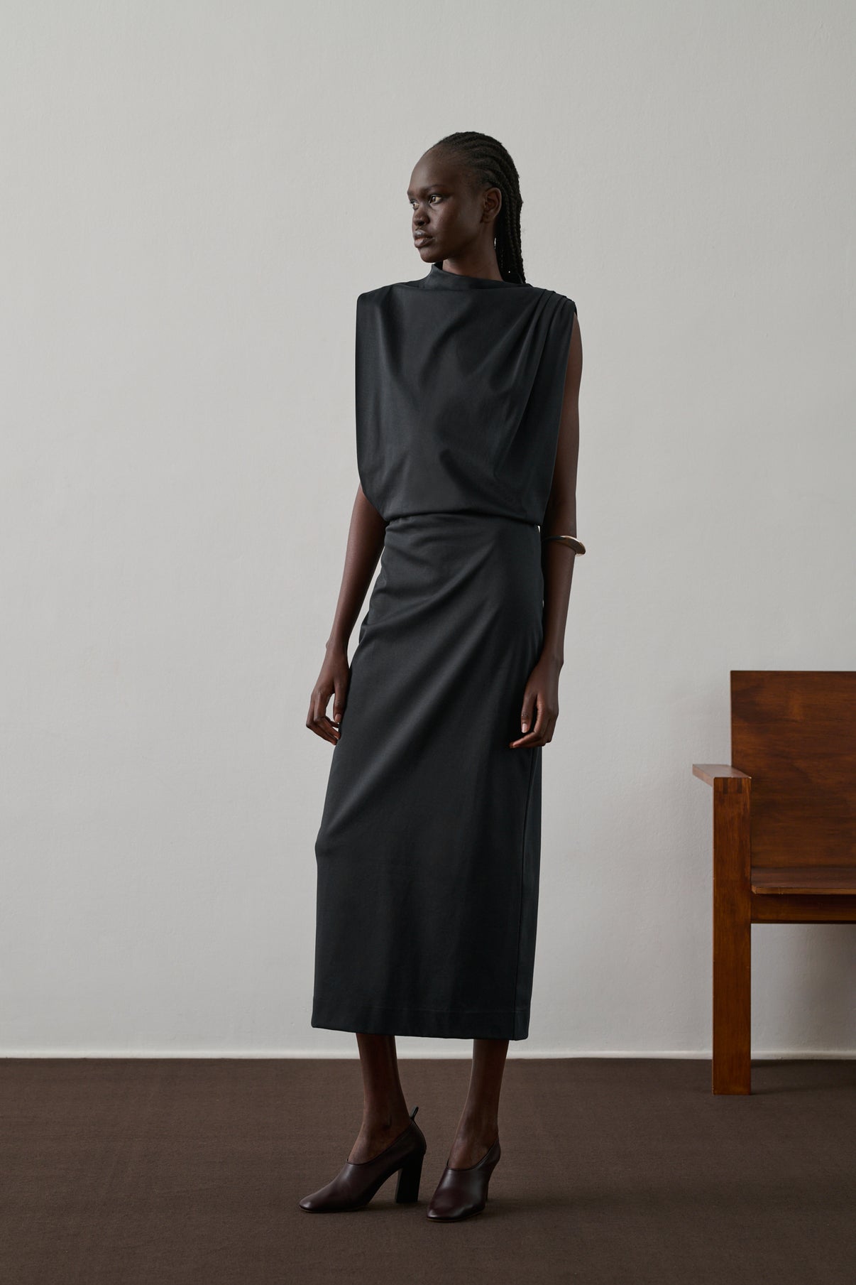 Escarpins Thea - Bordeaux Foncé - Cuir - Femme vue 3