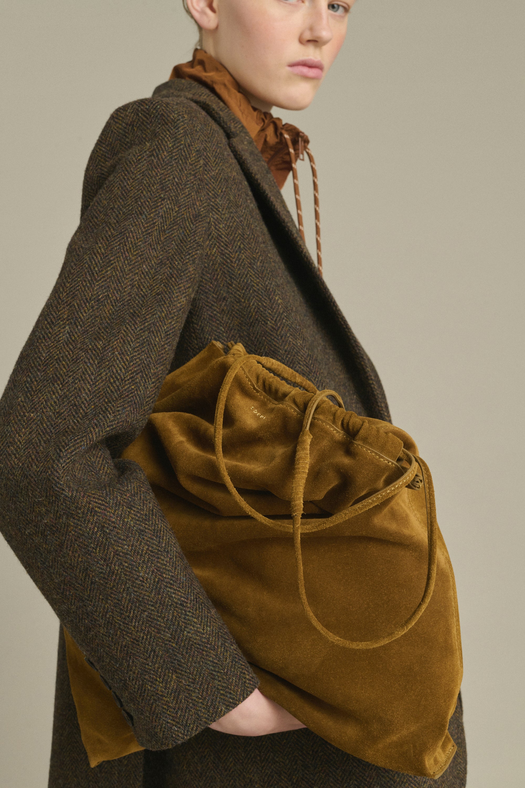 SAC SIA Caramel Split Leather