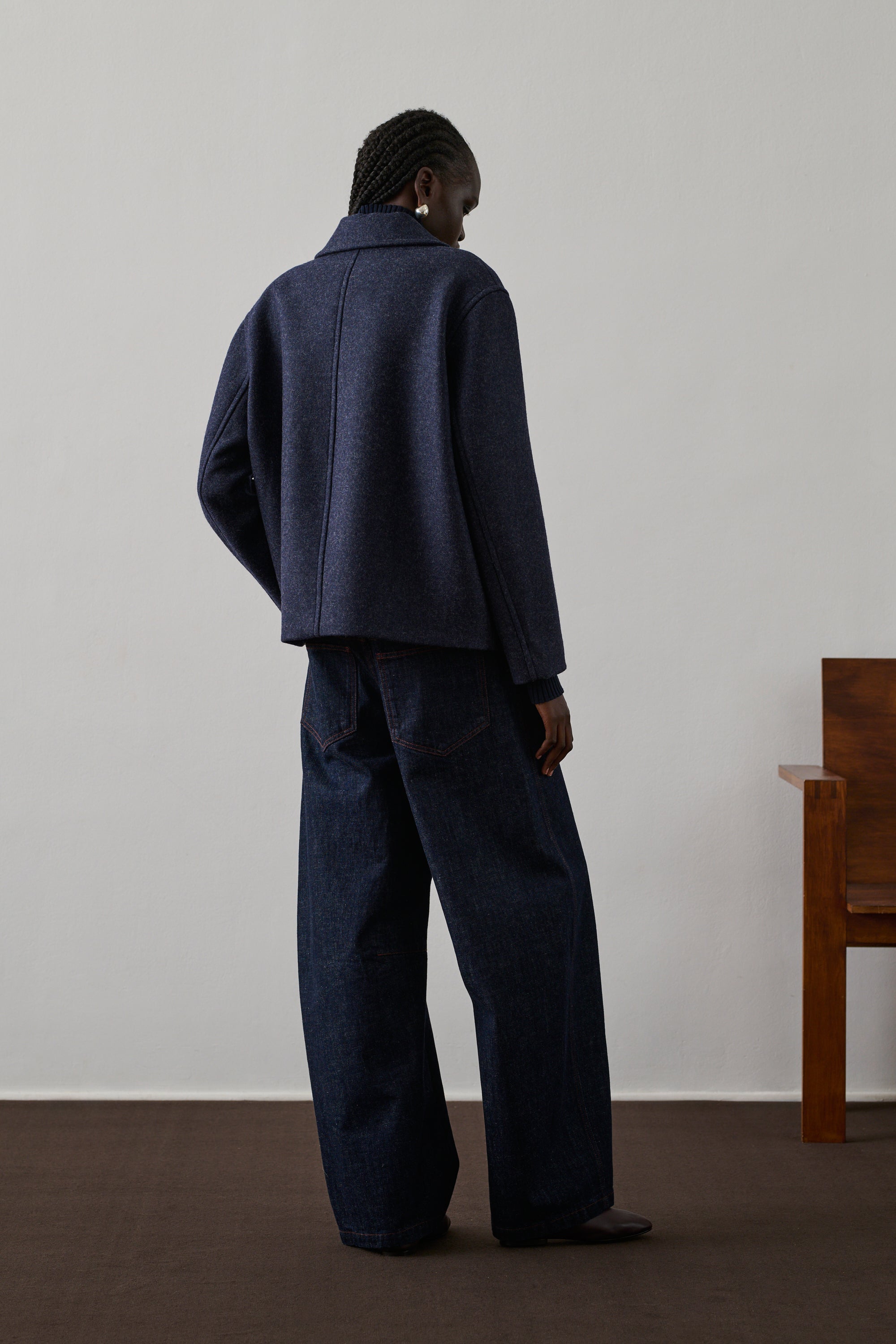 【美品】MARNO Jane coat Navy 美品】MARNO Jane coat Navy