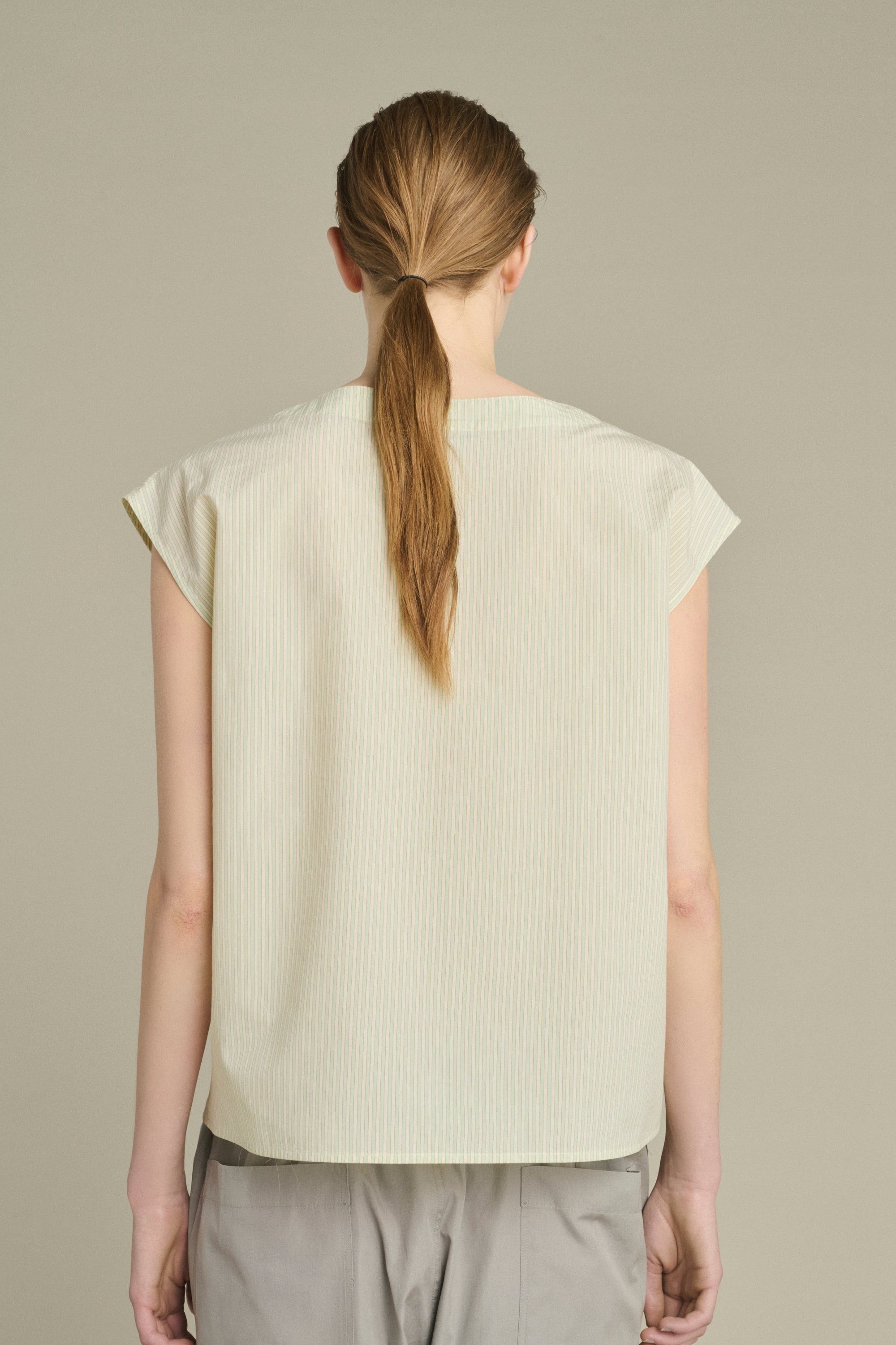Blouse LORENA Green/Ecru