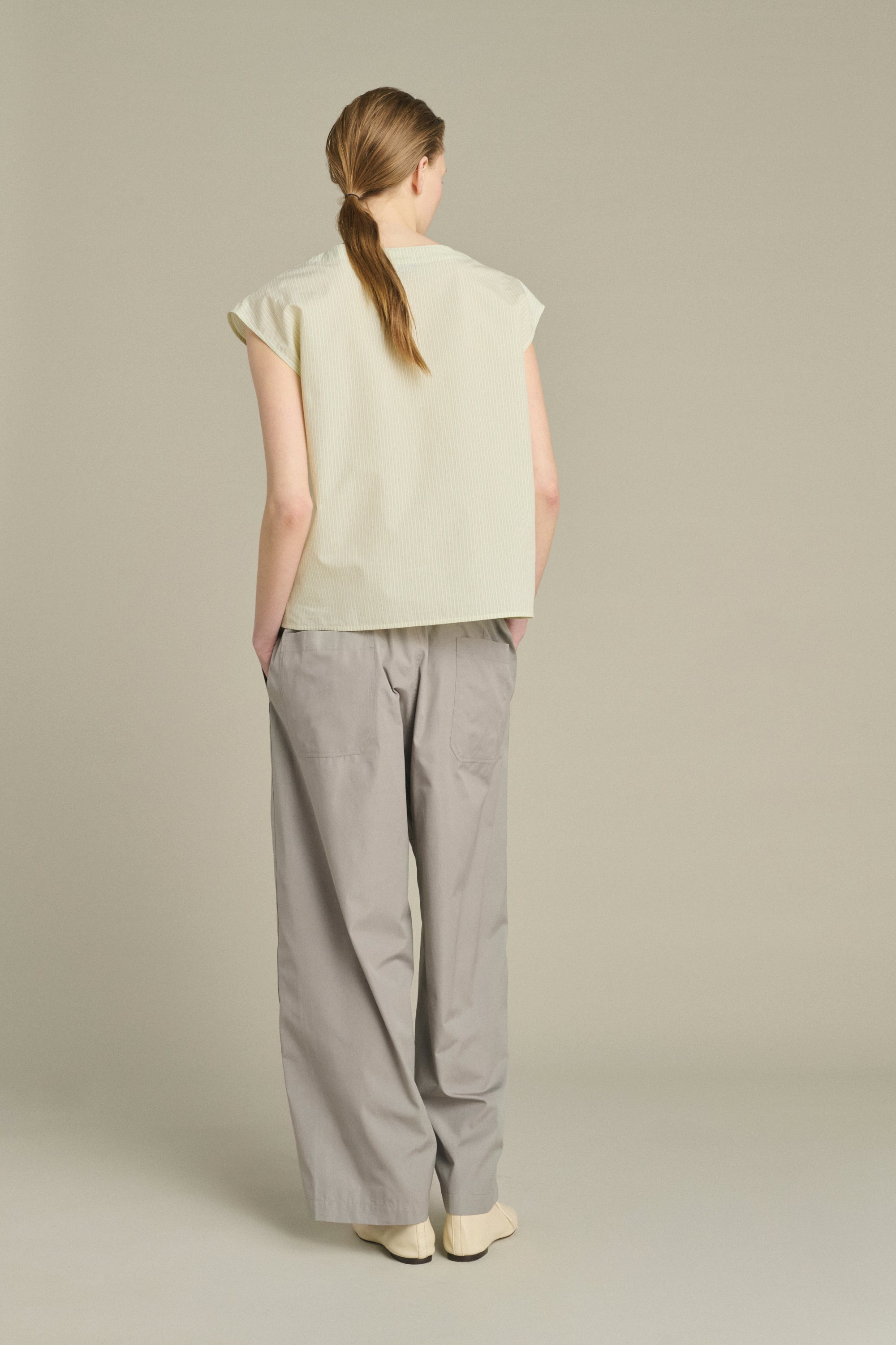 Blouse LORENA Green/Ecru